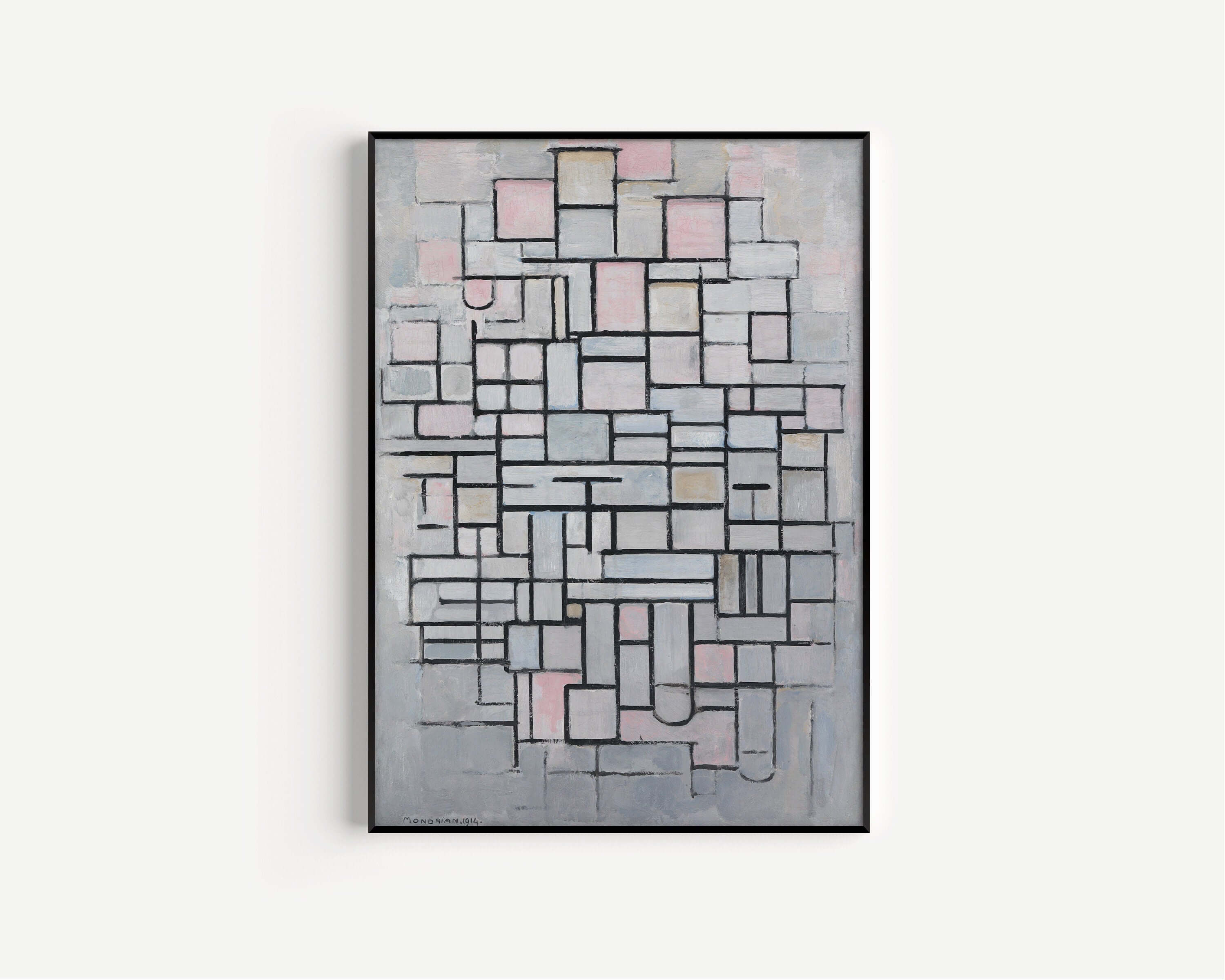 PIET MONDRIAN - Composition IV | Famous Art (available framed or unframed) - 9ArtPrints