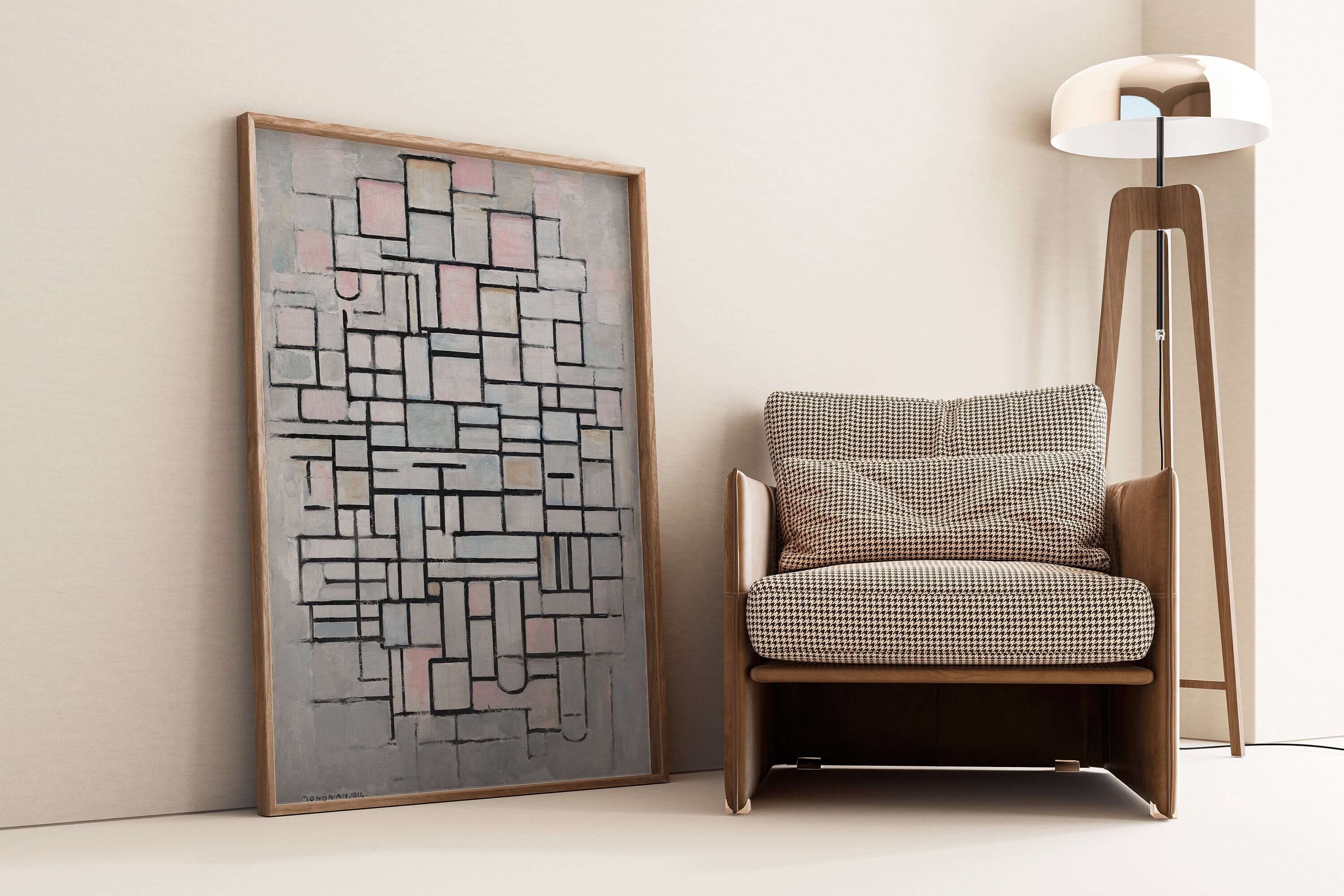 PIET MONDRIAN - Composition IV | Famous Art (available framed or unframed) - 9ArtPrints