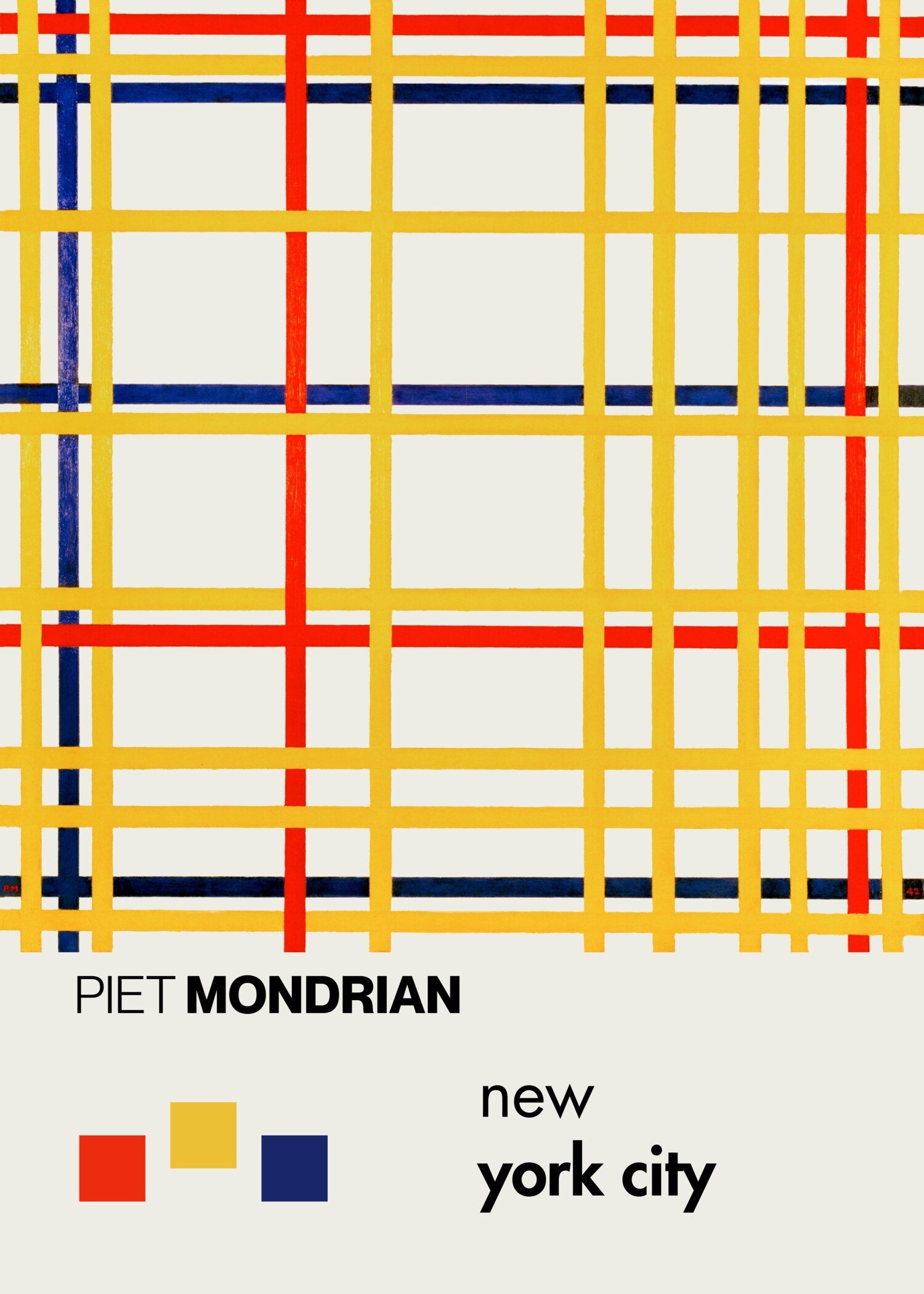 Piet Mondrian — New York City | Neoplasticism Fine Art Print - 9ArtPrints