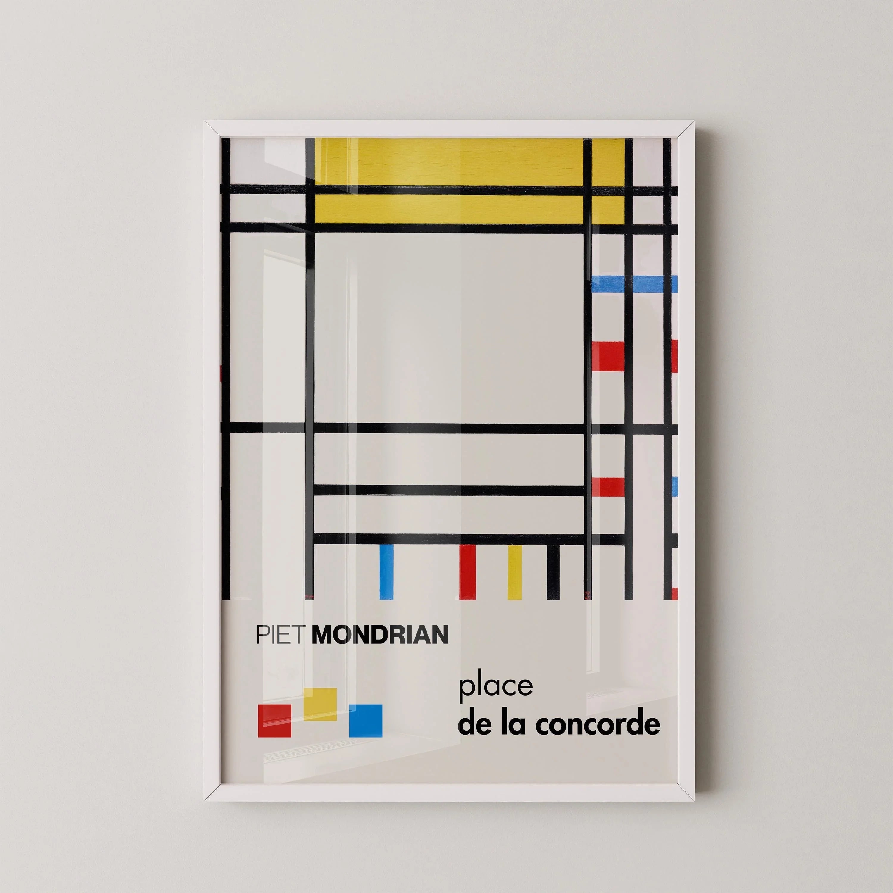 Piet Mondrian 'Place de la Concorde' Giclee Print: Mid - Century Modern Art - 9ArtPrints