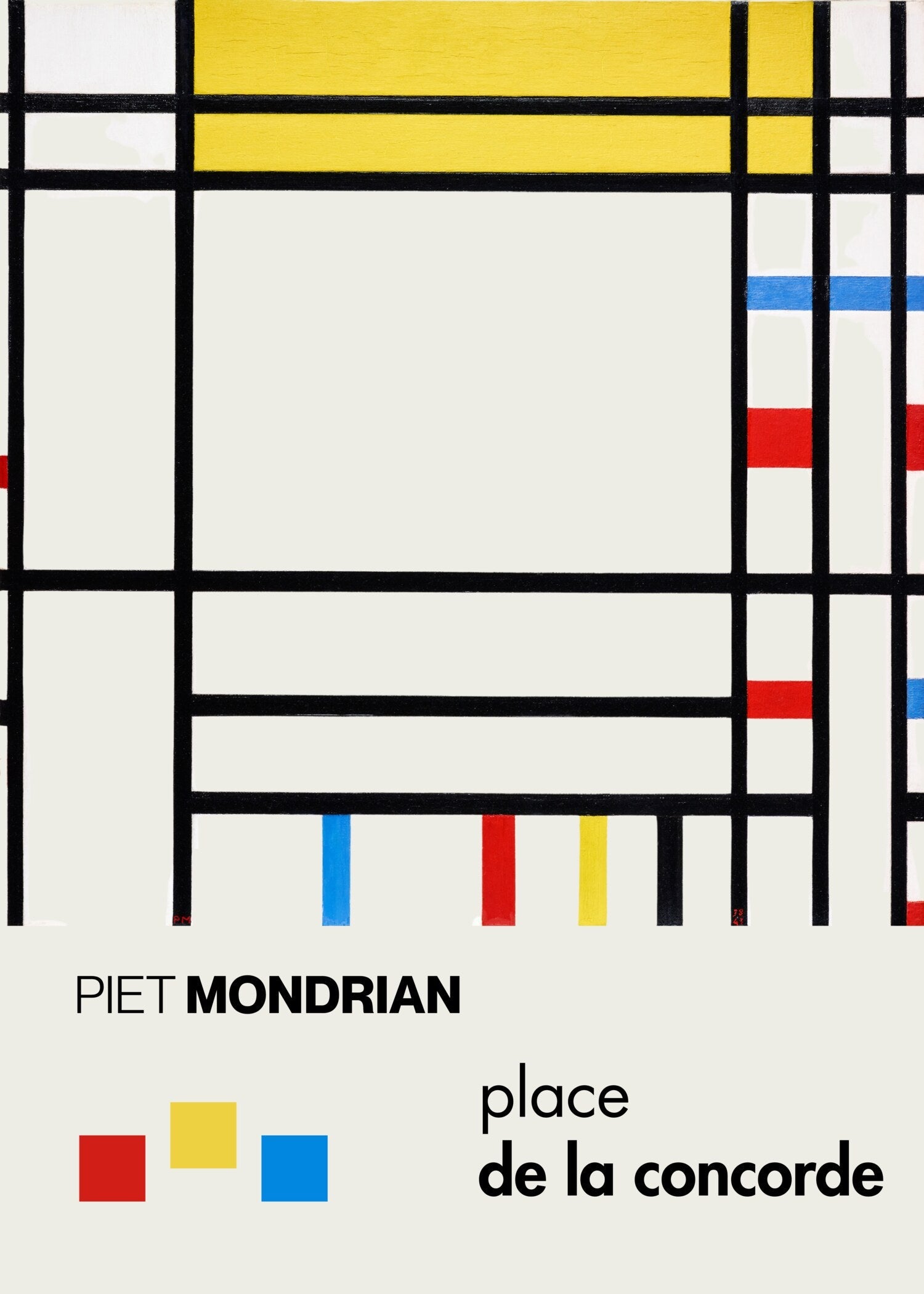 Piet Mondrian — Place de la Concorde | Neoplasticism Fine Art Print - 9ArtPrints