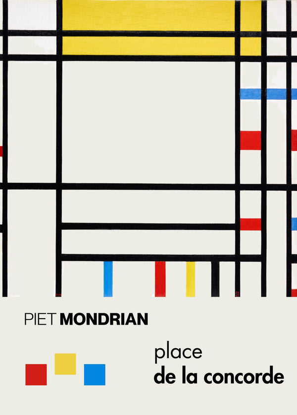 Piet Mondrian — Place de la Concorde | Neoplasticism Fine Art Print