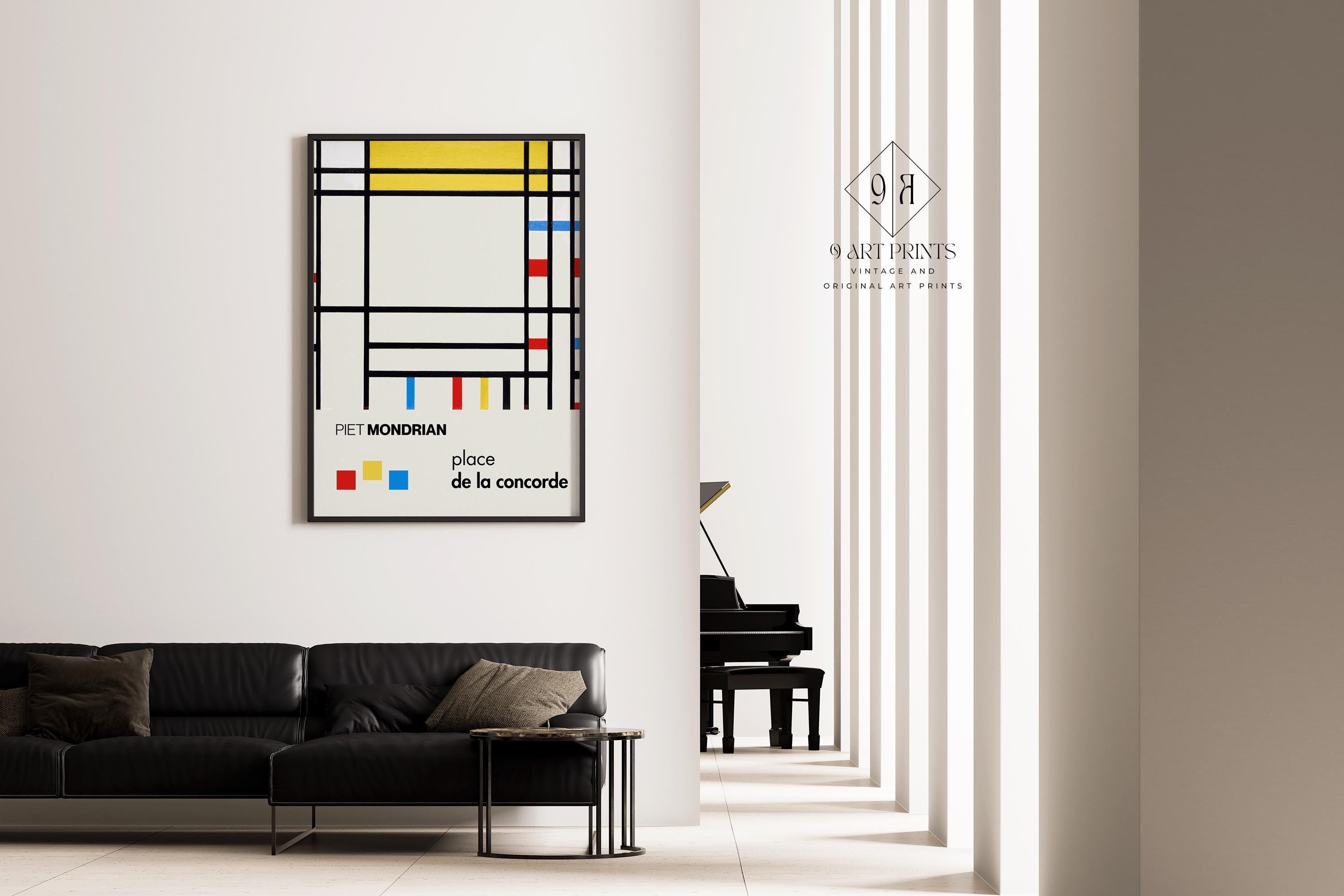 Piet Mondrian - Place de la Concorde PREMIUM GICLÉE PRINT | The Perfect Mid - Century Modern Art Poster (available handframed or unframed) - 9ArtPrints