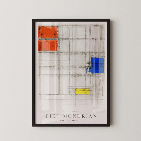 Piet Mondrian — Study for a Composition | Neoplasticism Fine Art Print