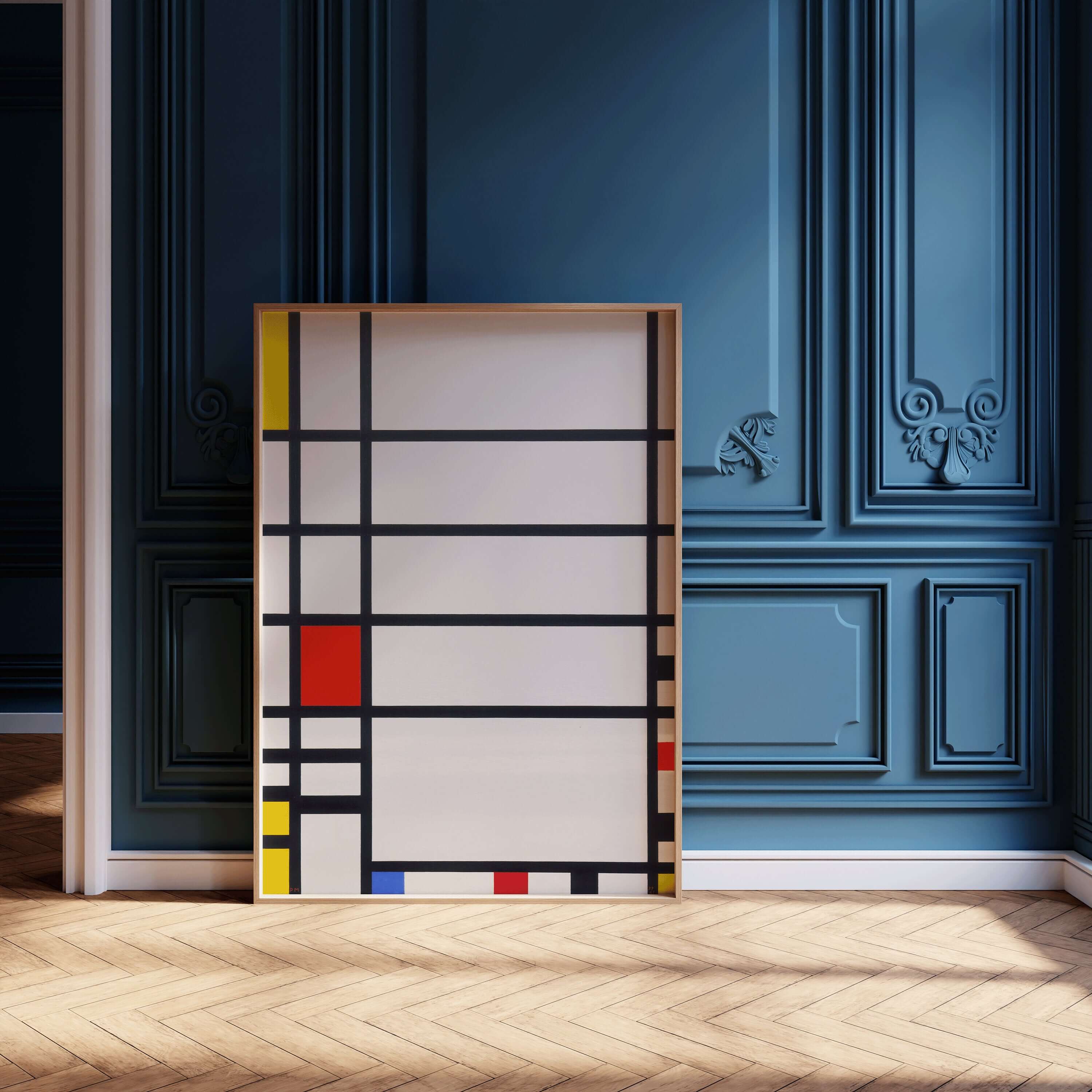 Piet Mondrian - Trafalgar Square | Mid - Century Modern Art Print (available framed or unframed) - 9ArtPrints