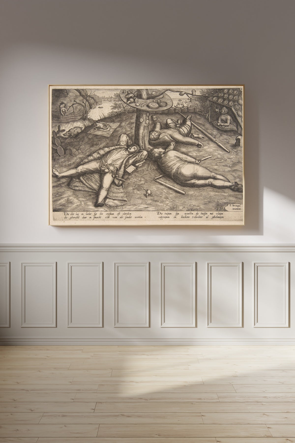 Pieter Bruegel the Elder — The Land of Cockaigne | Engraving Print
