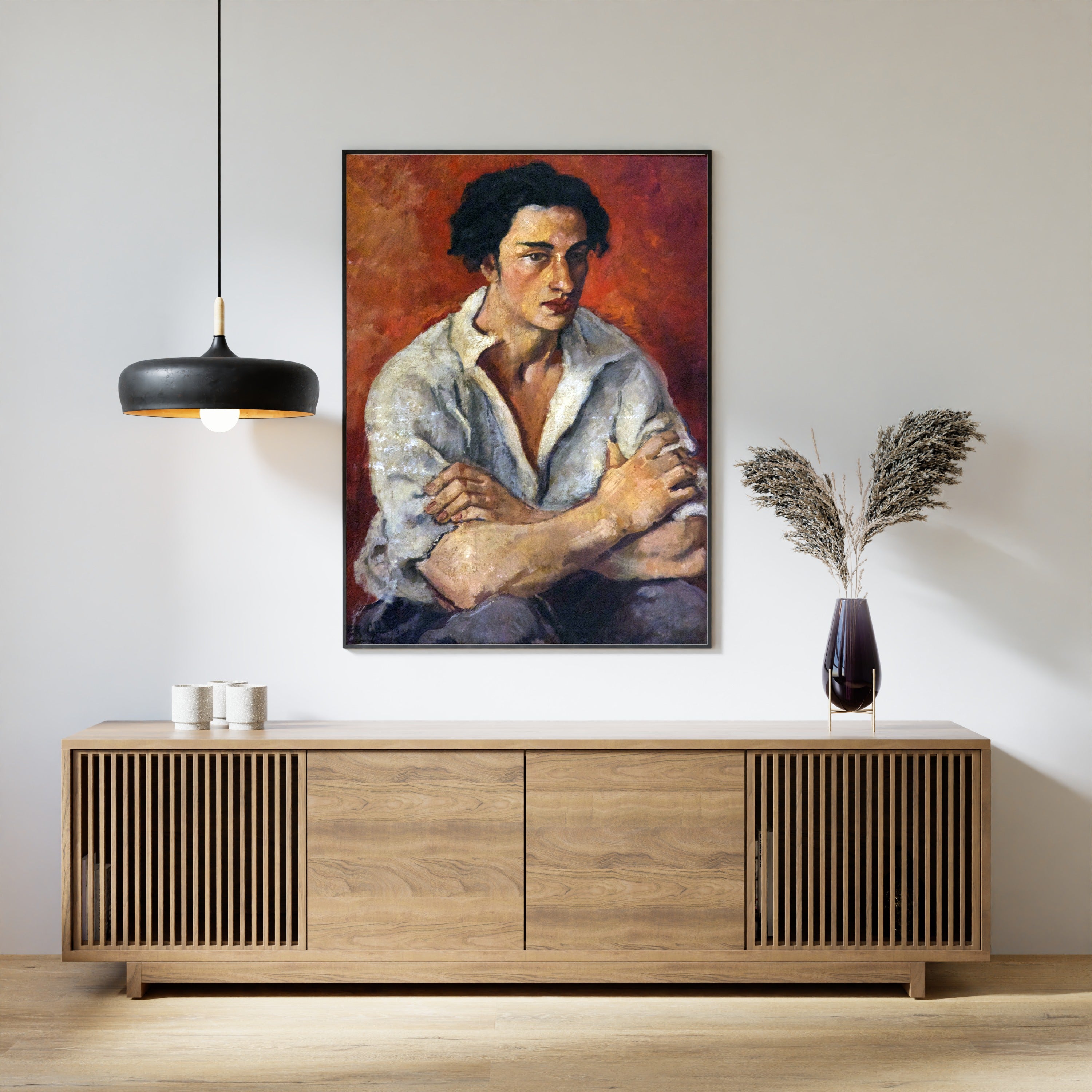 Amrita Sher-Gil — Portrait of a Young Man | Fine Art Giclée Print
