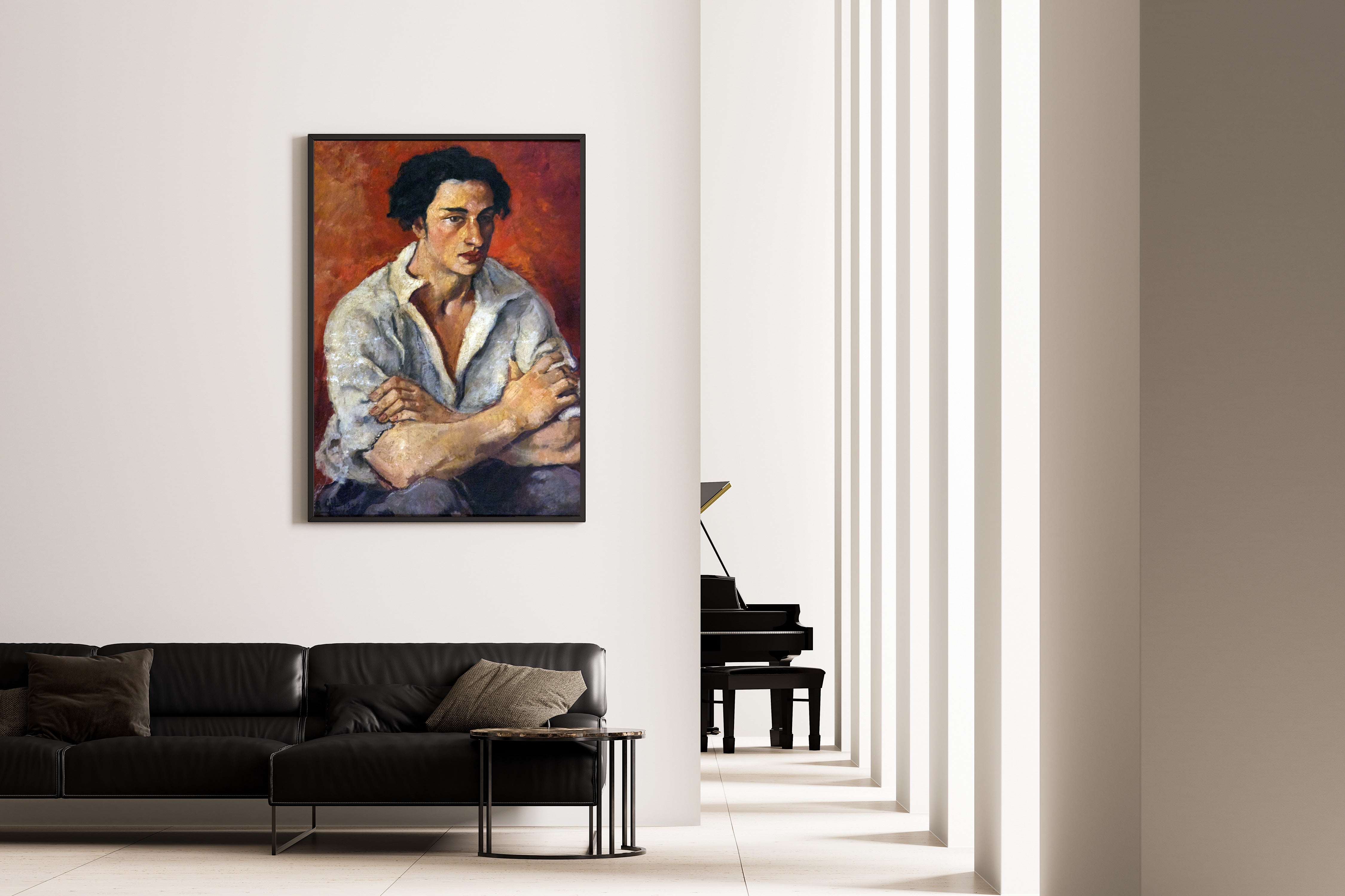 Amrita Sher-Gil — Portrait of a Young Man | Fine Art Giclée Print