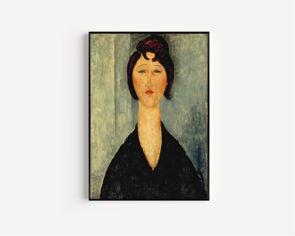 Amedeo Modigliani — Portrait of a Young Woman in Black | Fine Art Print