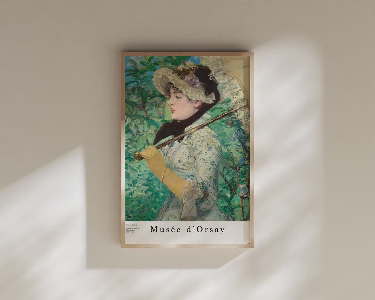Manet Spring Painting Musee d'Orsay Museum Poster Fine Art Impressionist Painting Vintage Ready to hang Home Office Decor Gift Idea for her