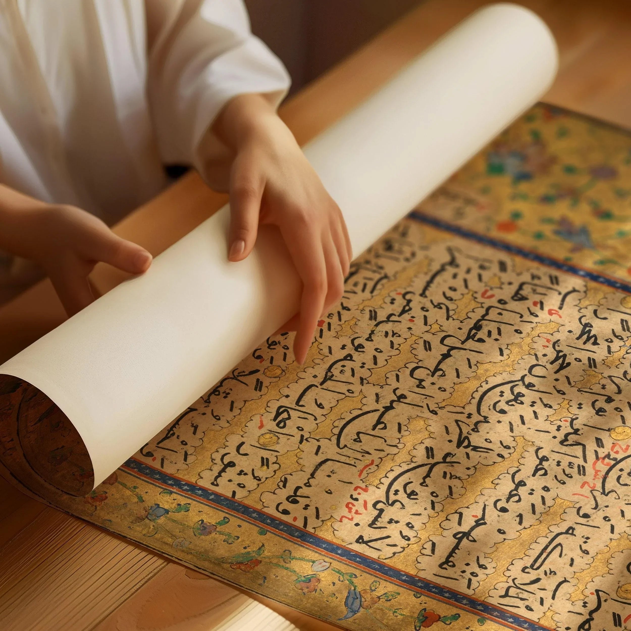 Qu'ran of Ibrahim Sultan | Ancient Religious Islamic Arabic Calligraphy Art (available handframed or unframed) - 9ArtPrints