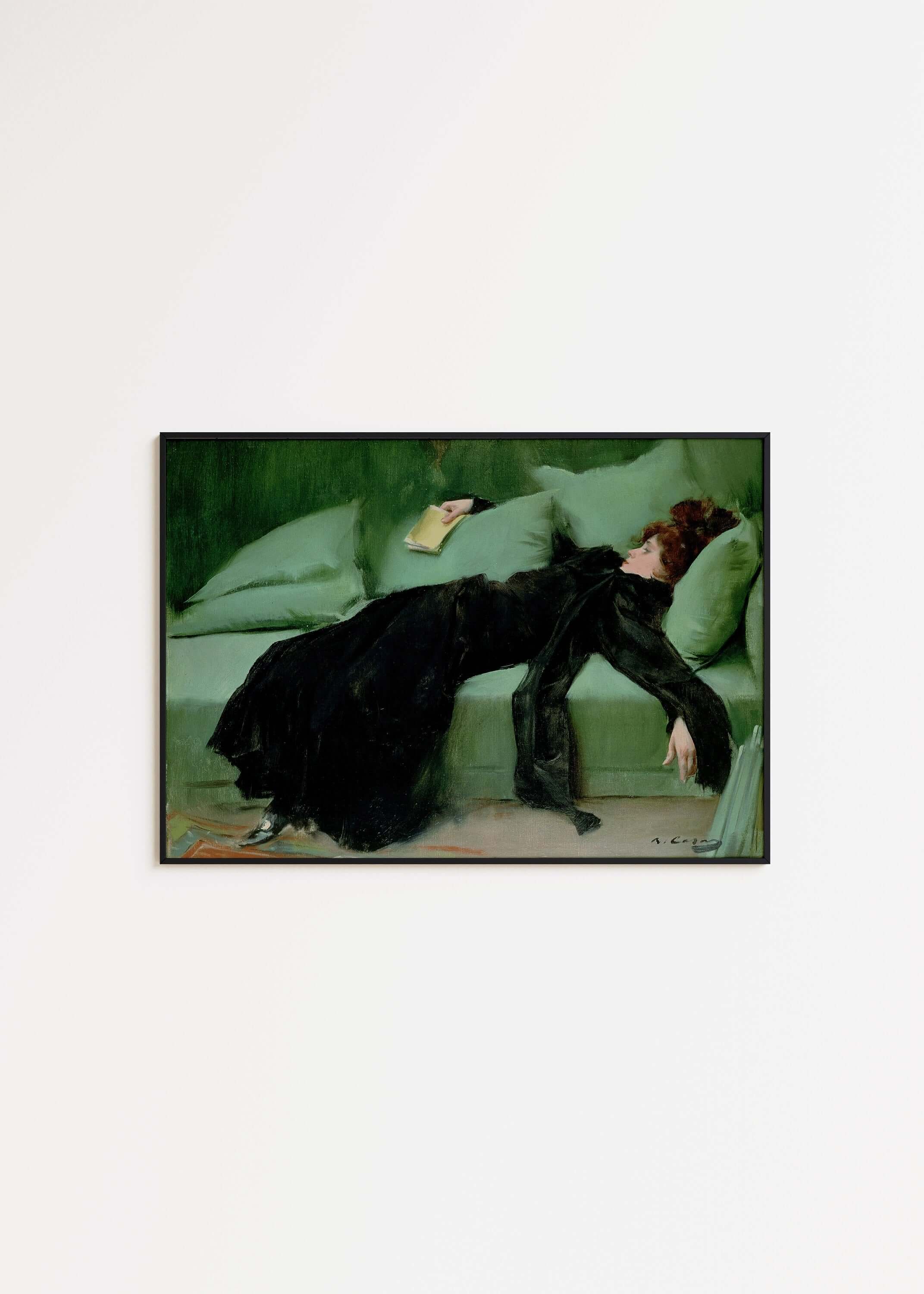 Ramon Casas - Decadent Young Woman (After the Ball) | Famous Art (available framed or unframed) - 9ArtPrints