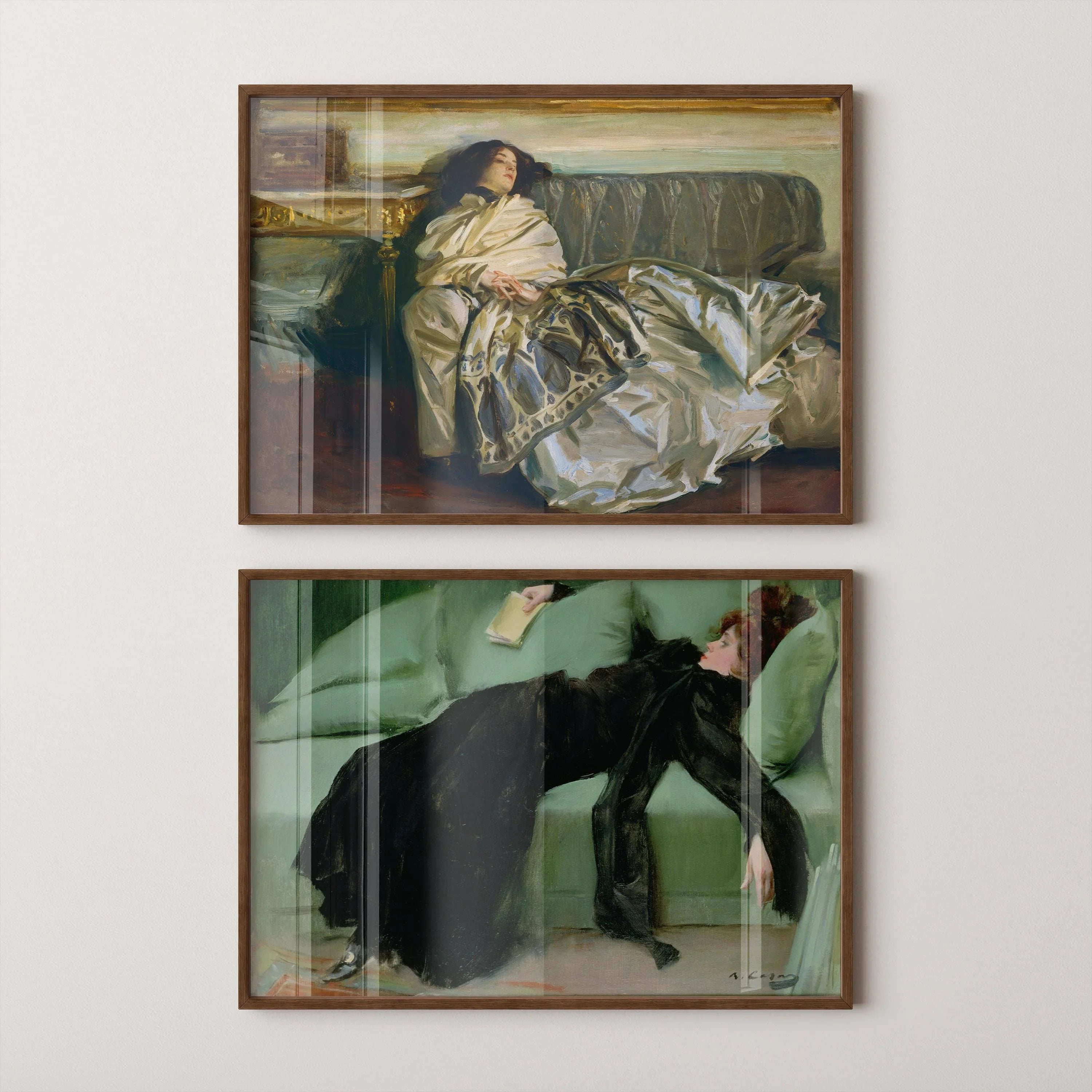 Ramon Casas & Sargent Art Print Duo: Tired Ladies Giclee - 9ArtPrints