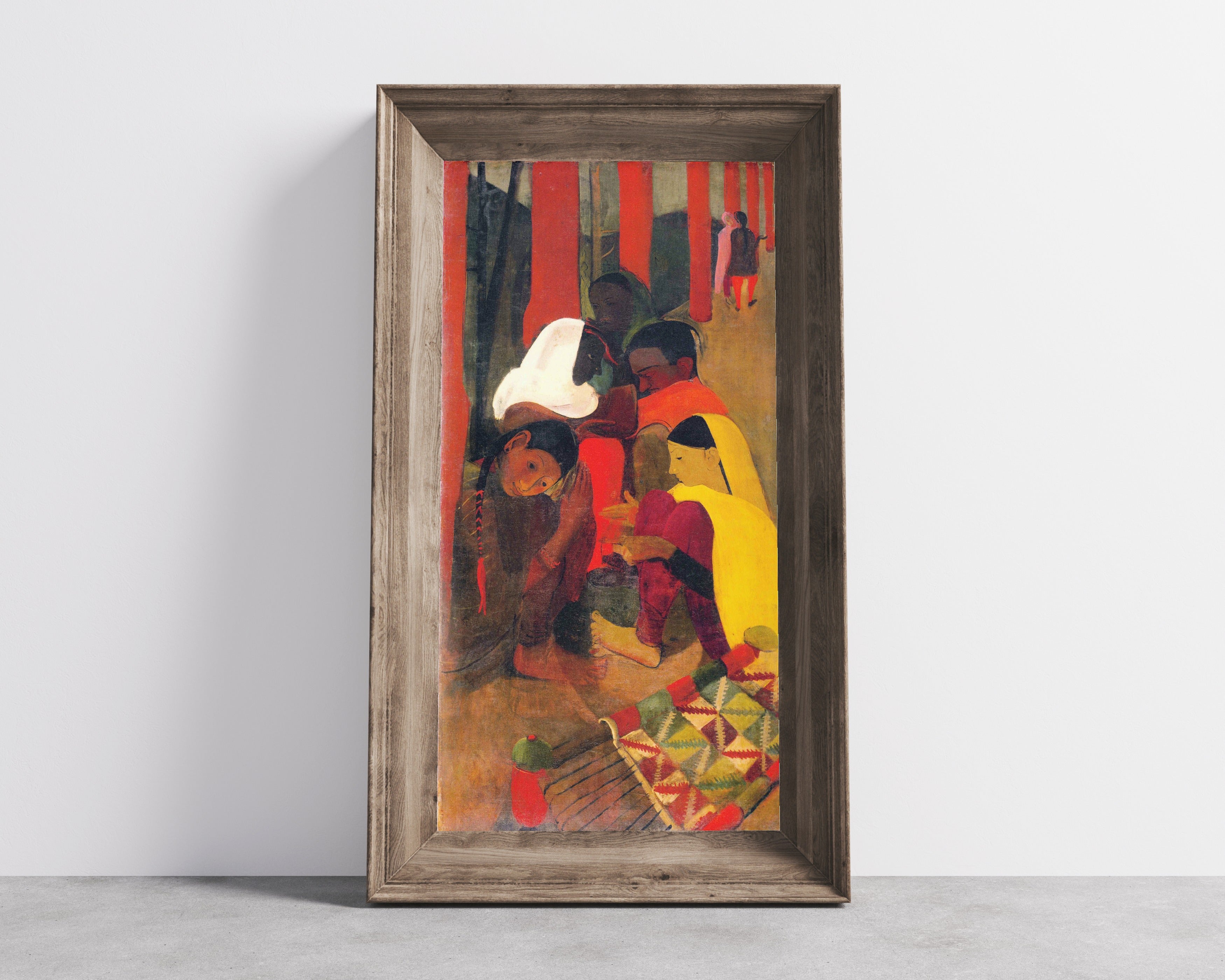 Amrita Sher-Gil — Red Verandah | Fine Art Giclée Print