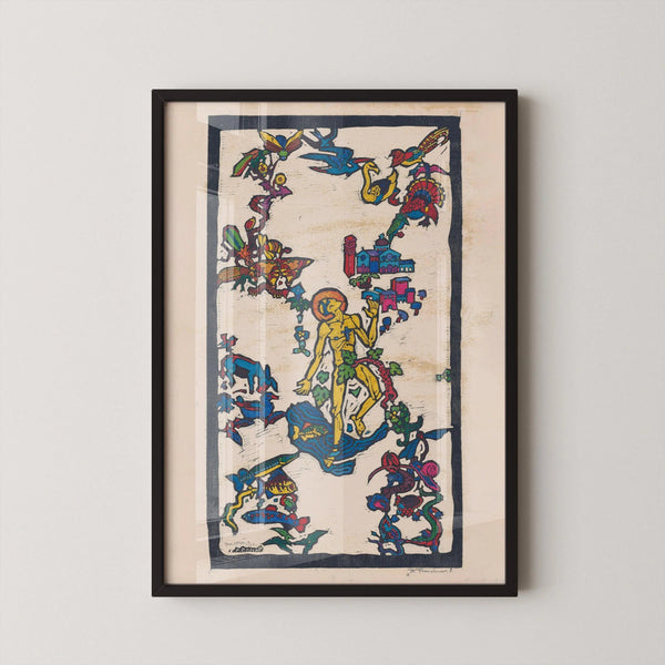 Reijer Stolk — St. Franciscus | Symbolist Woodcut Print