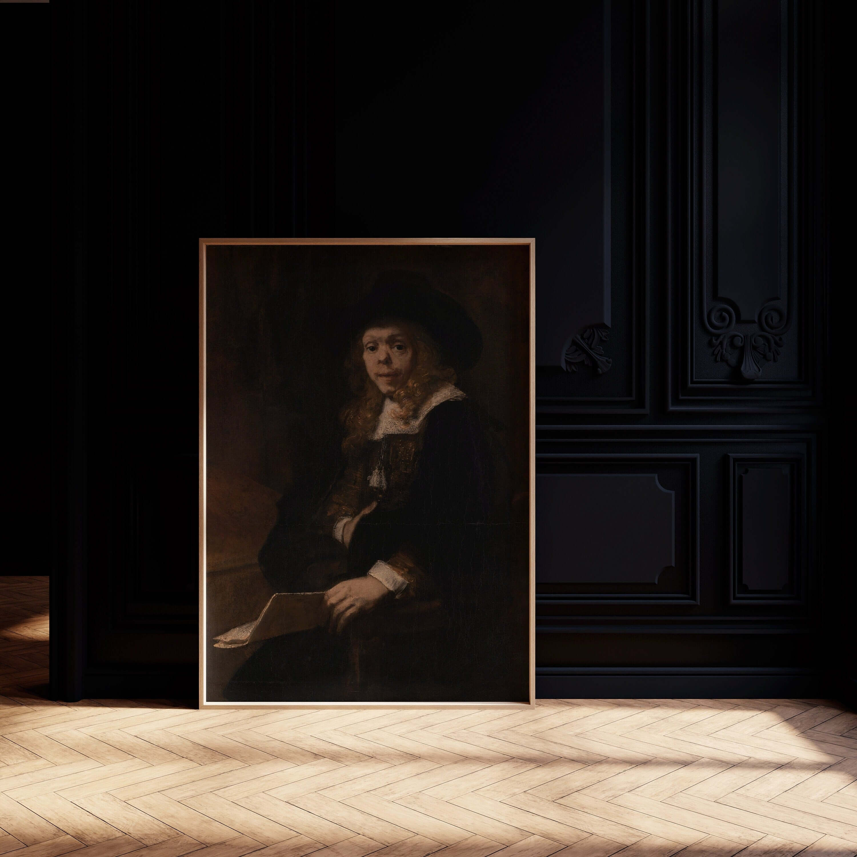 Rembrandt Lairesse Portrait | Famous Dark Academia Art (available framed or unframed) - 9ArtPrints