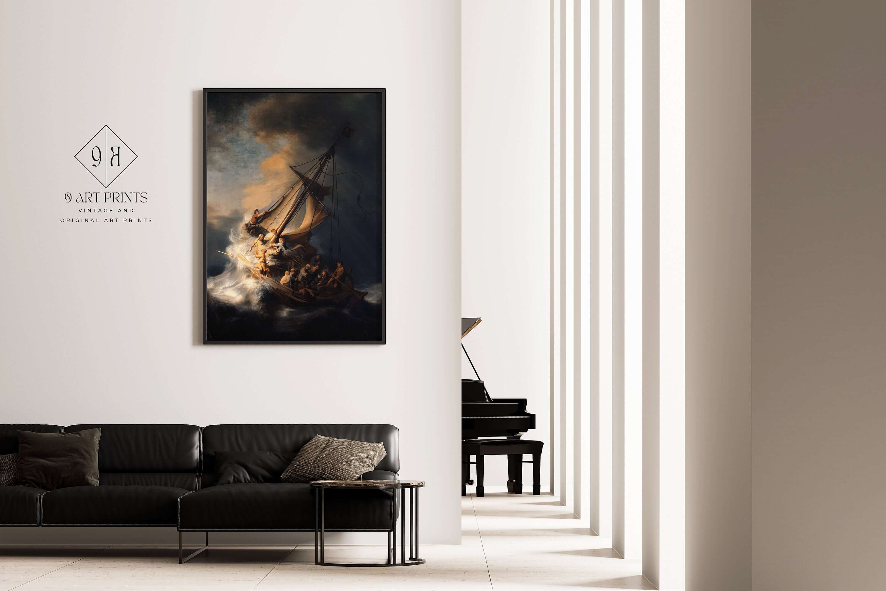 Rembrandt - Storm on the Sea of Gallilee | Famous Art (available framed or unframed) - 9ArtPrints