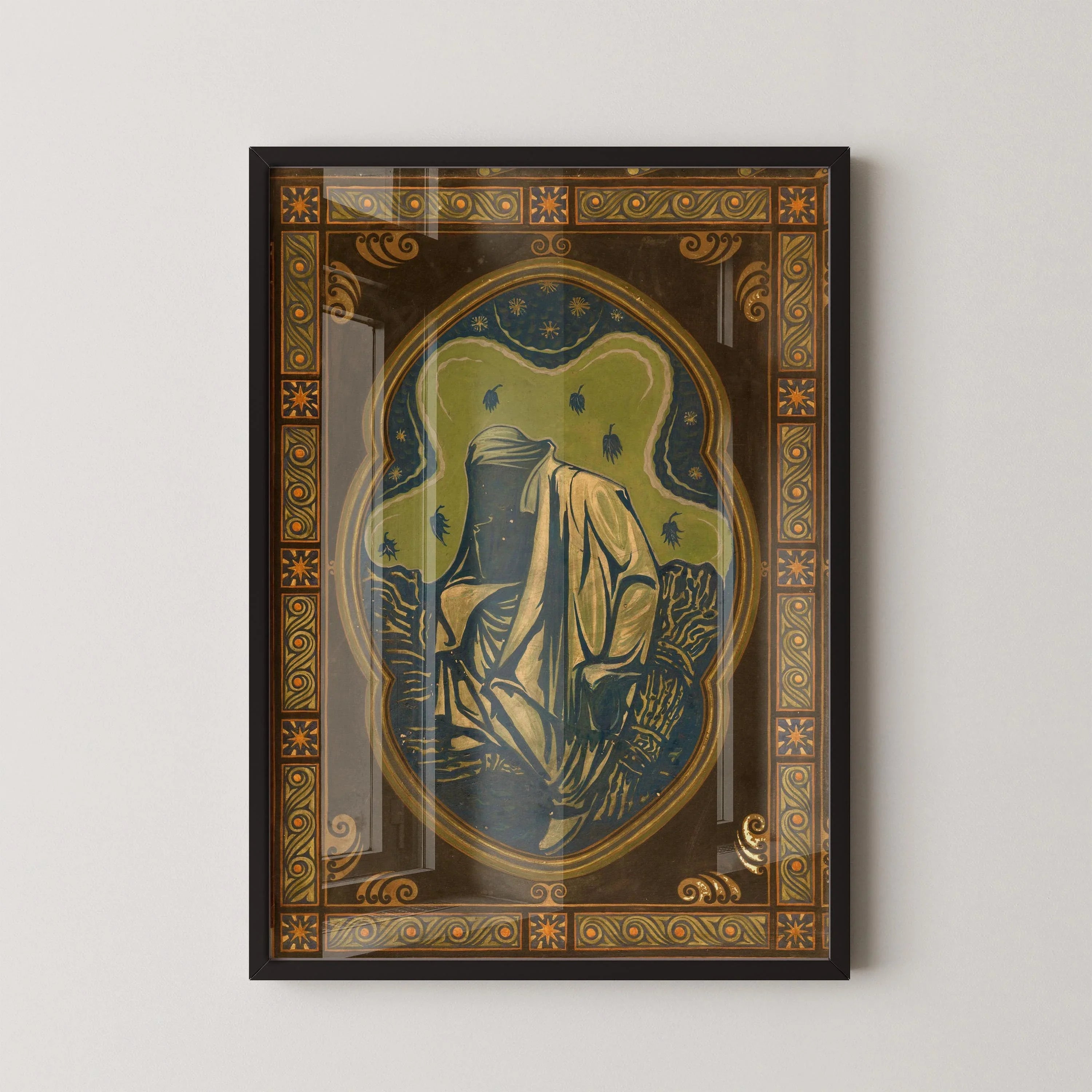 Richard Roland Holst 'Night' Giclee Print: Symbolist Art Nouveau - 9ArtPrints