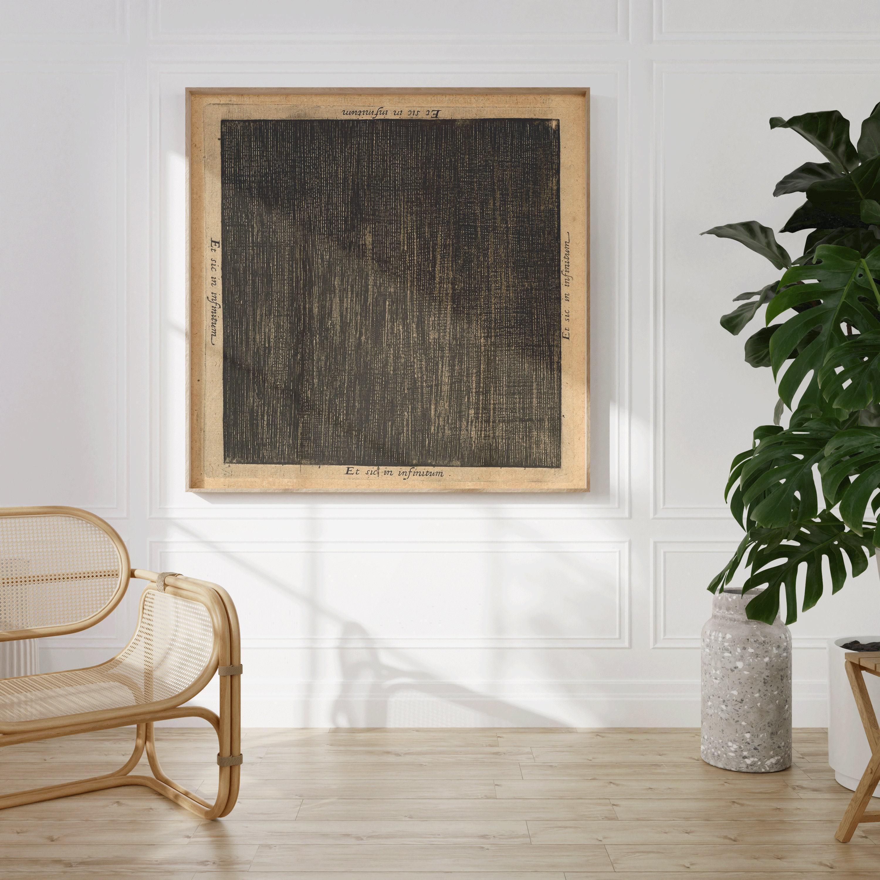 Robert Fludd Esoteric Art Print - And so on to Infinity - Monochrome Beige Giclee (1x1) - 9ArtPrints