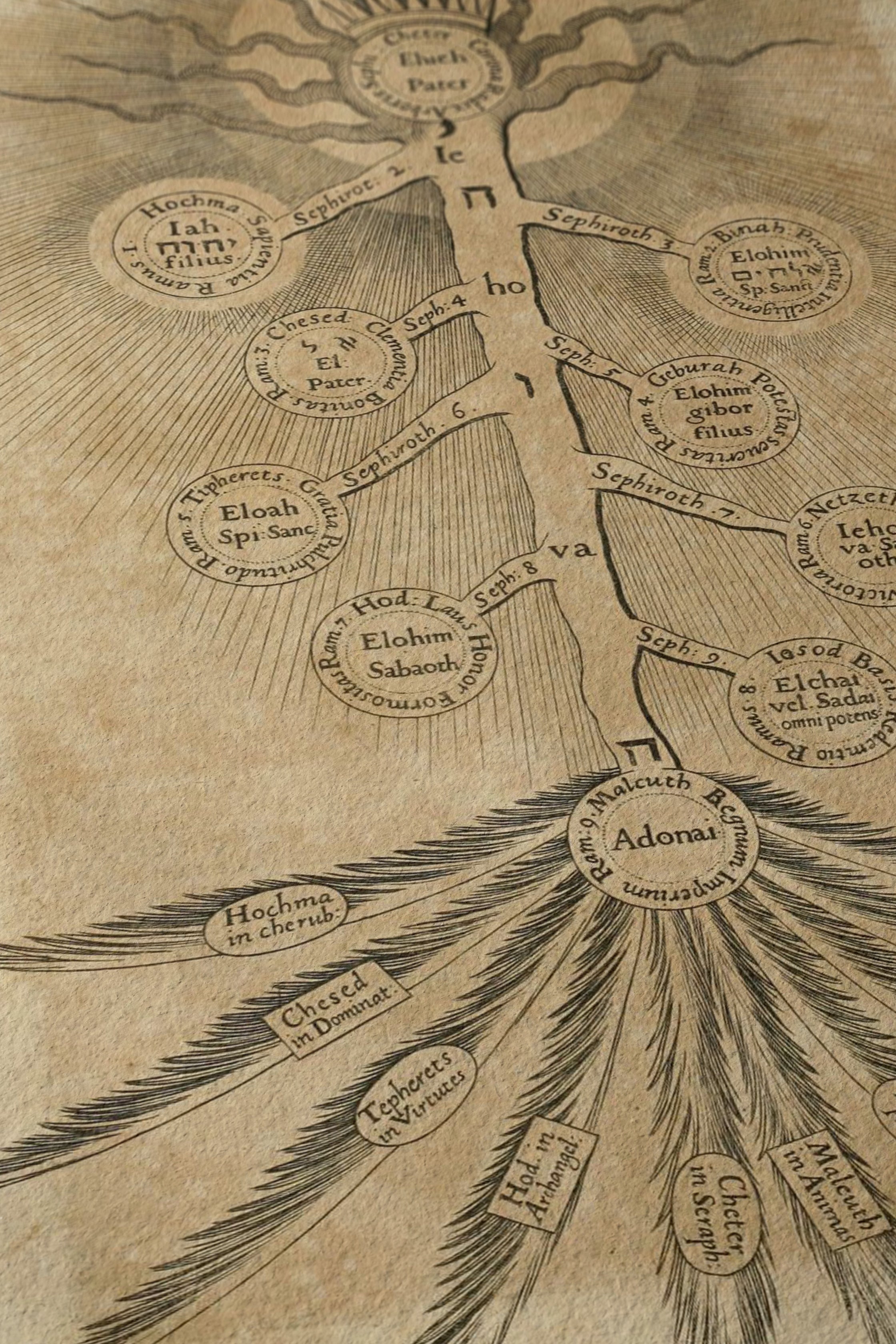 Robert Fludd - Sefirot (The Tree of Life) - 9ArtPrints