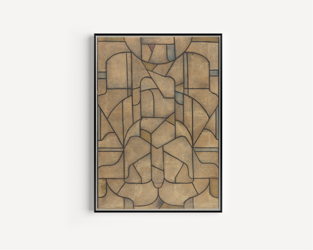Richard Roland Holst — Design for a Window in the North Transept, Utrecht Cathedral | Art Nouveau Print