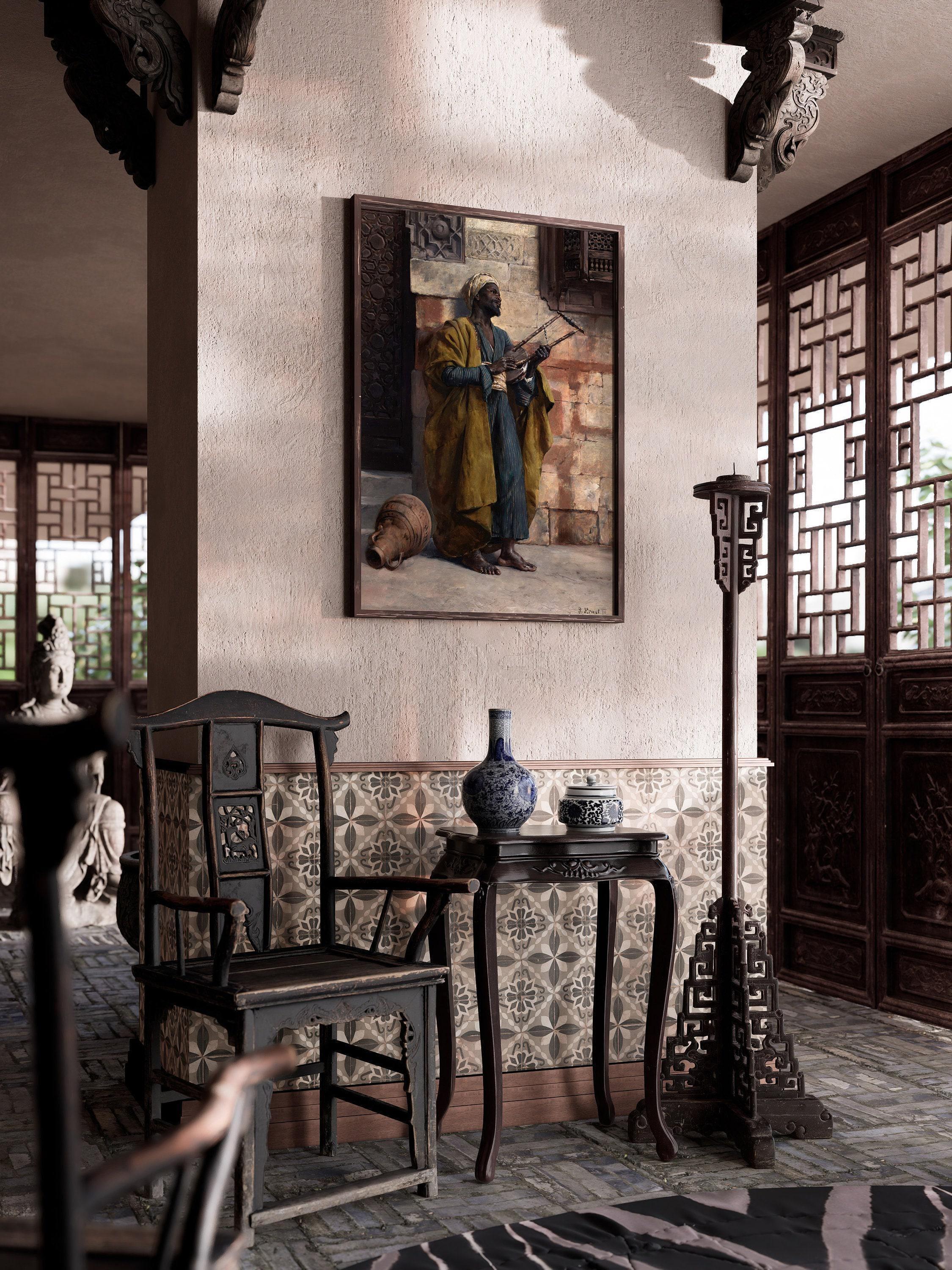 Rudolf Ernst - The Musician | Orientalist Art (available handframed or unframed) - 9ArtPrints