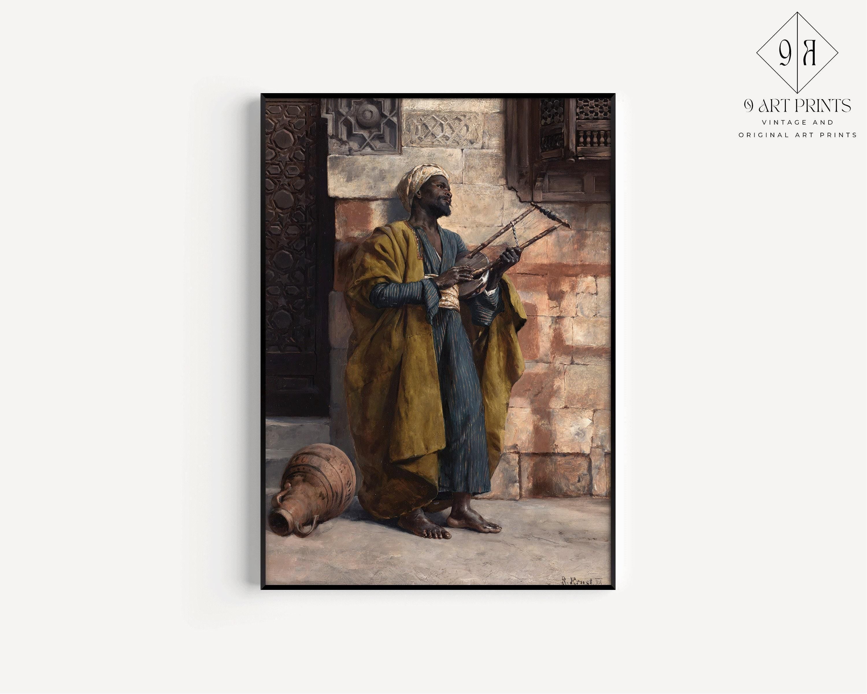 Rudolf Ernst - The Musician | Orientalist Art (available handframed or unframed) - 9ArtPrints
