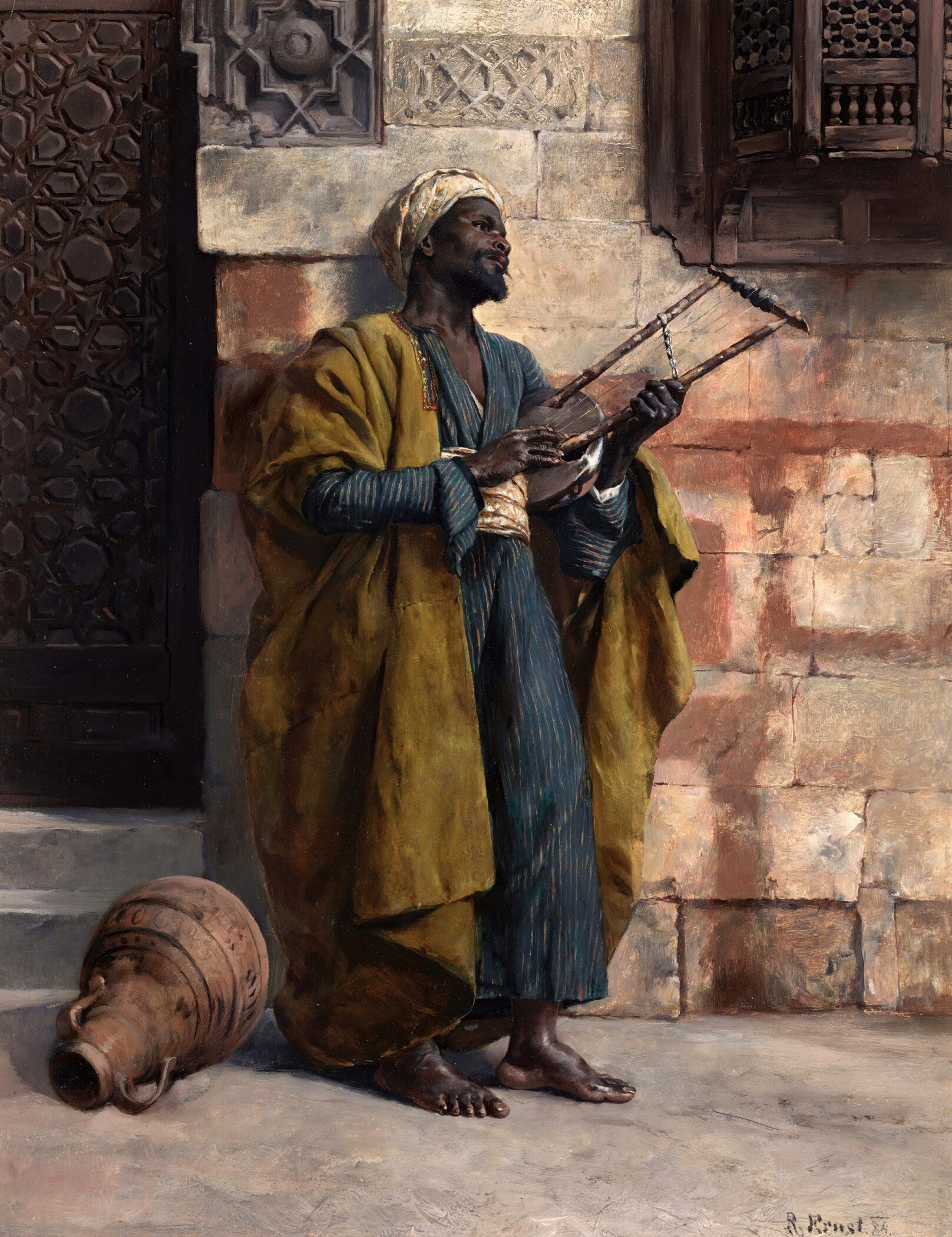 Rudolf Ernst — The Musician | Orientalist Fine Art Print - 9ArtPrints