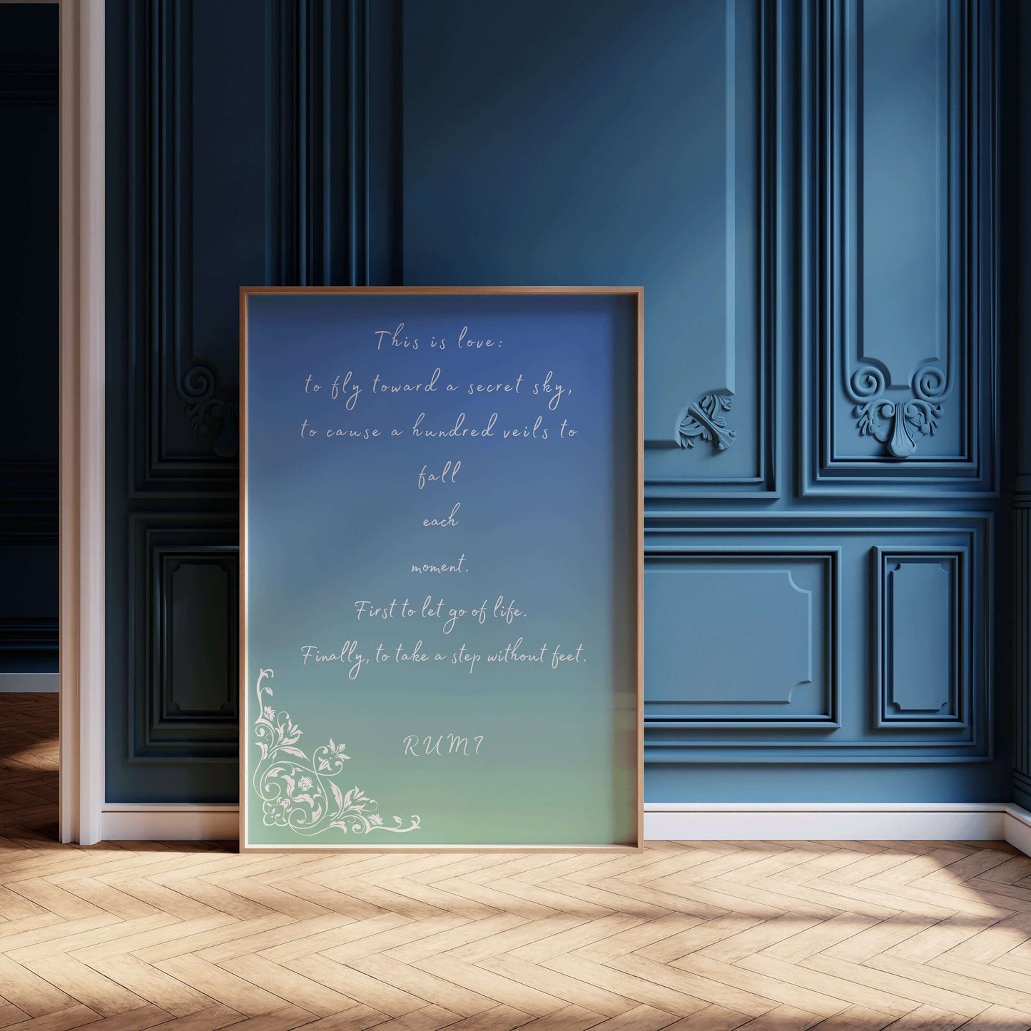 Rumi - This is Love | Inspiration Poetry Quote Poster (available framed or unframed) - 9ArtPrints