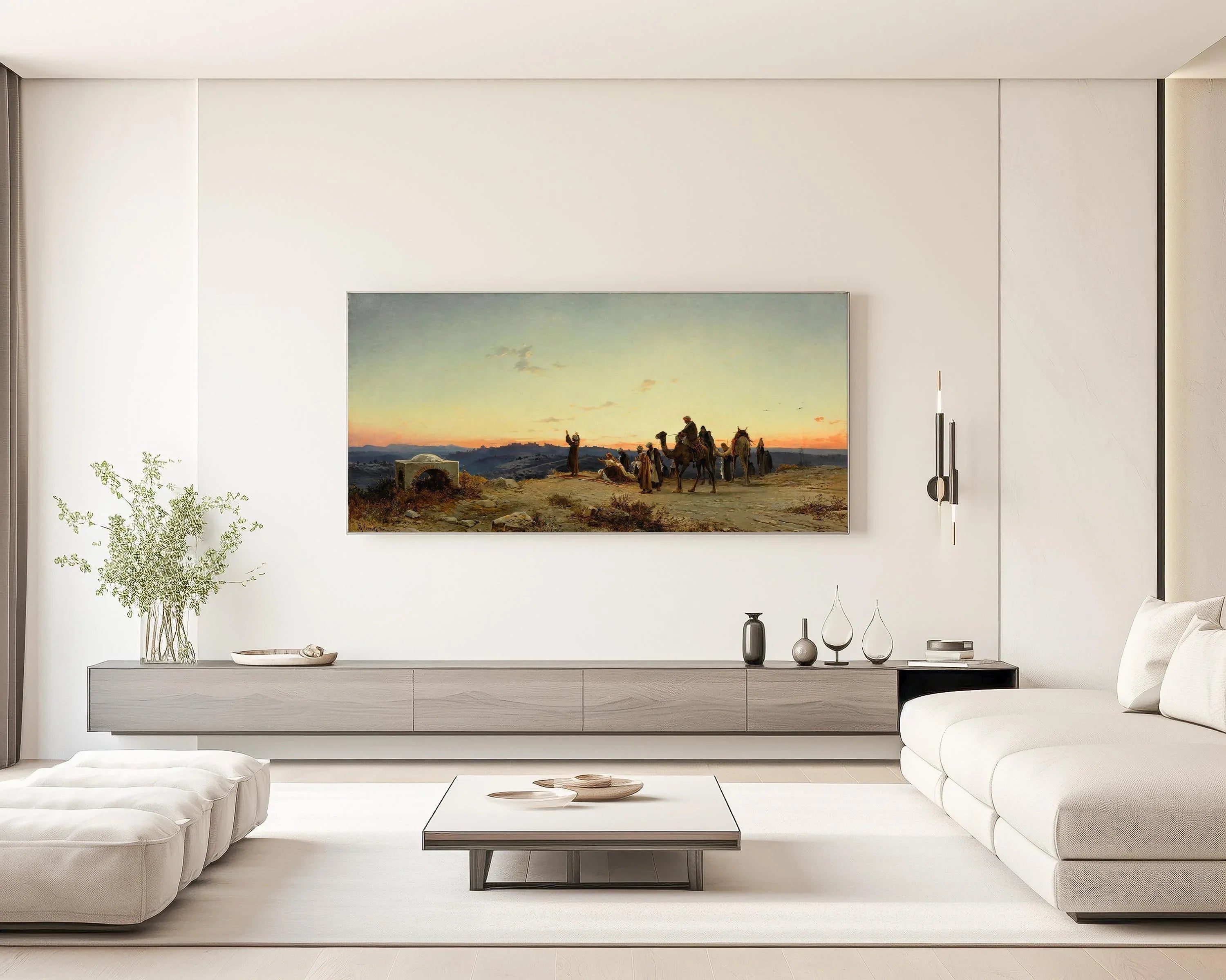 Salomon Corrodi: 19th Century Orientalist Painting, Palestine Art Print - 9ArtPrints