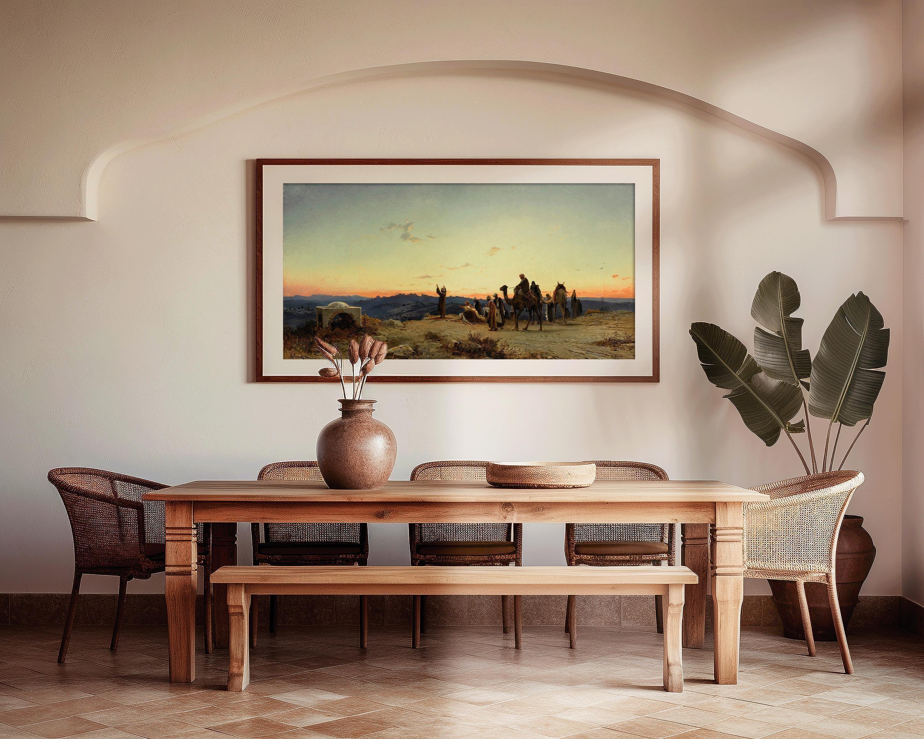 Salomon Corrodi: 19th Century Orientalist Painting, Palestine Art Print - 9ArtPrints