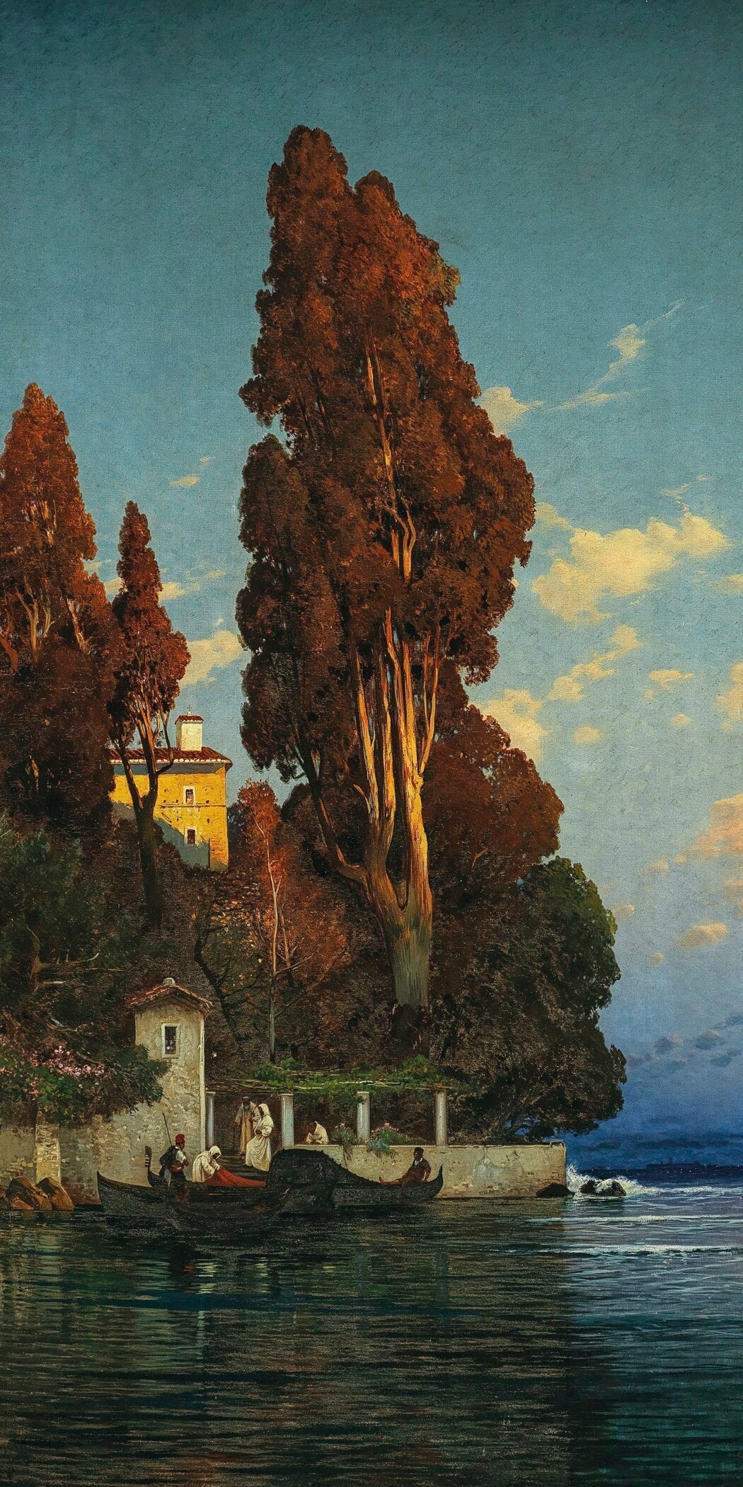 Salomon Corrodi — An Italian Lake | Orientalist Landscape Print - 9ArtPrints