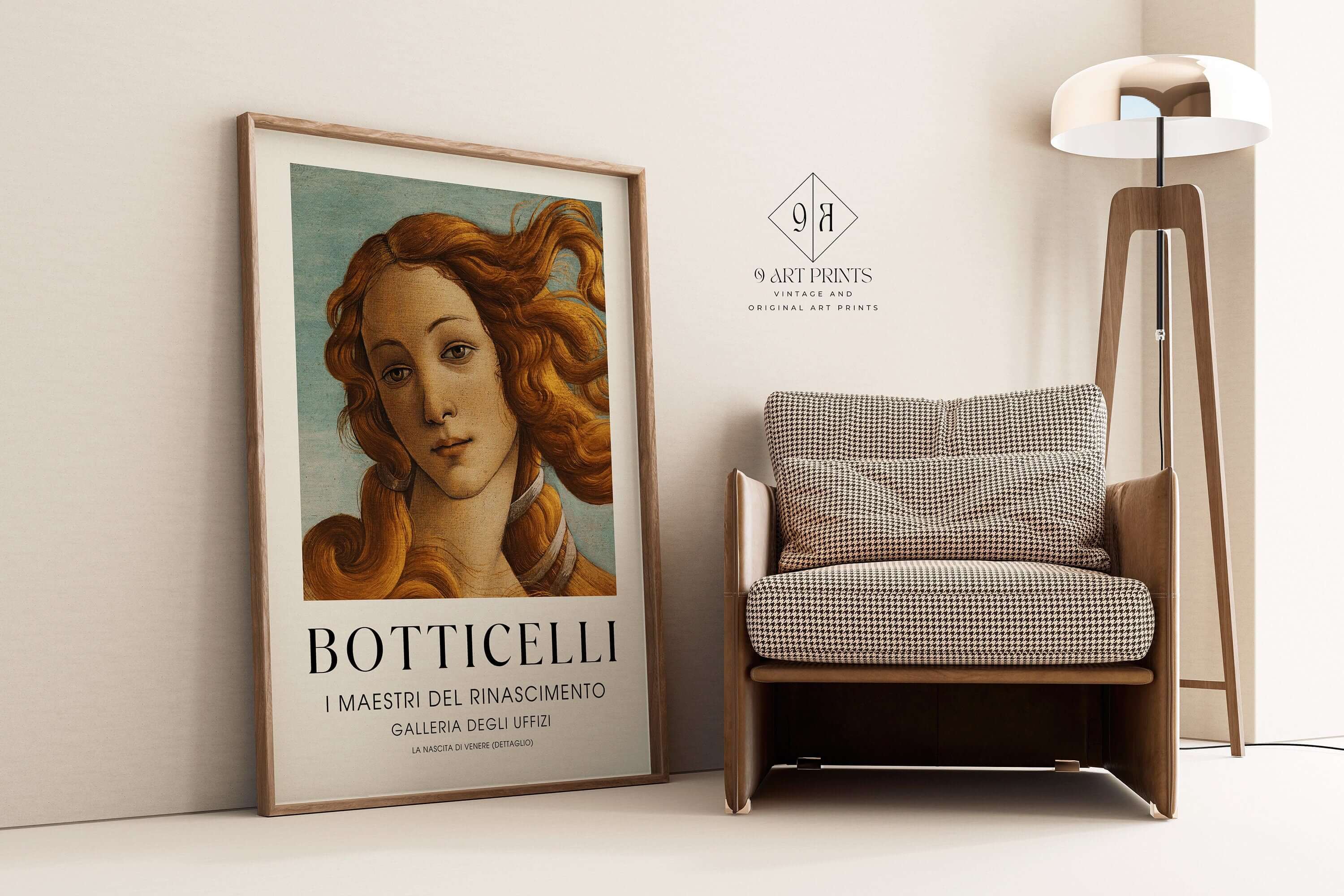 Sandro Botticelli - Birth of Venus (detail) Poster (available framed or unframed) - 9ArtPrints