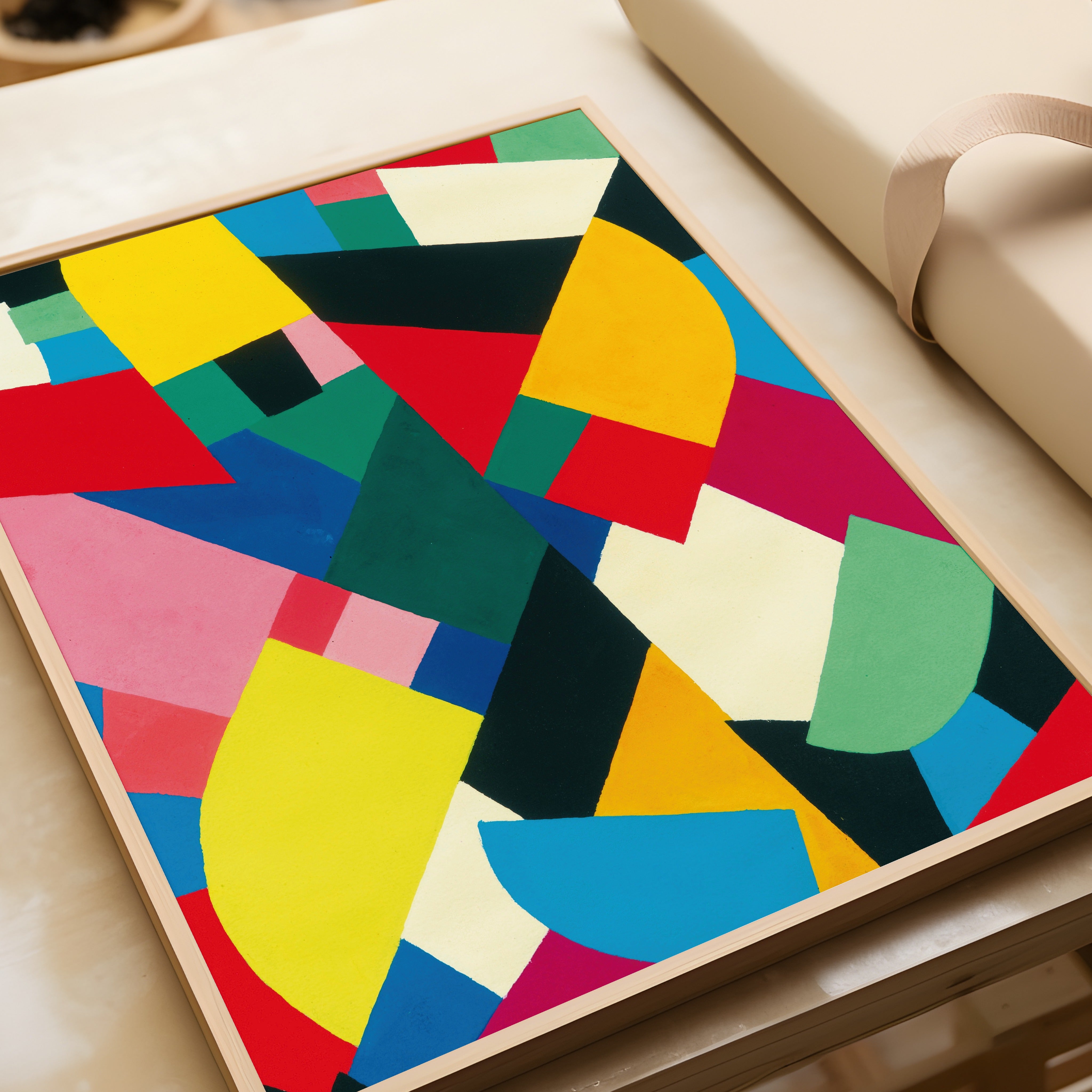 Otto Freundlich — Sans titre (1936) | Colourful Abstract Mosaic Fine Art Print