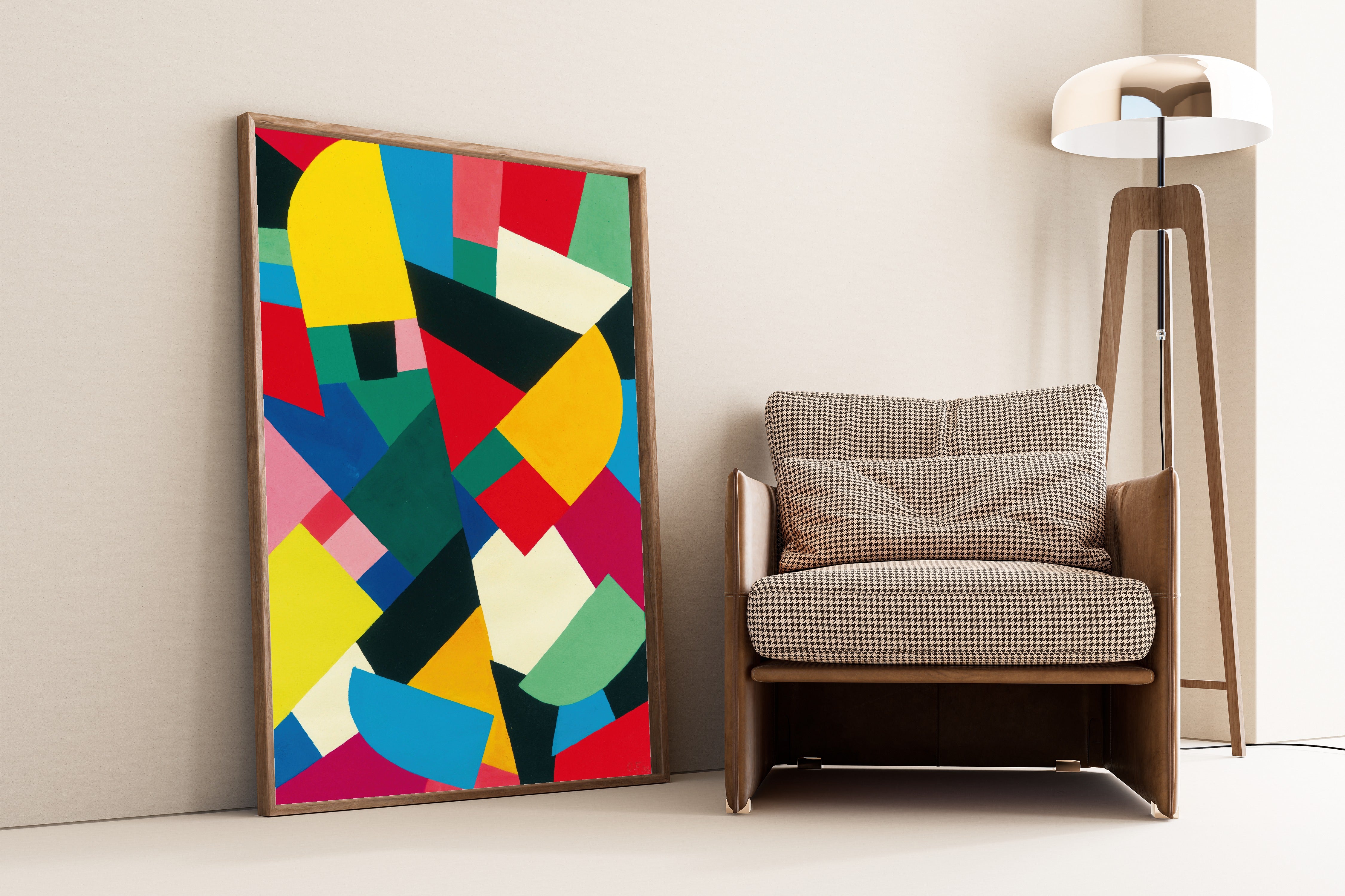 Otto Freundlich — Sans titre (1936) | Colourful Abstract Mosaic Fine Art Print