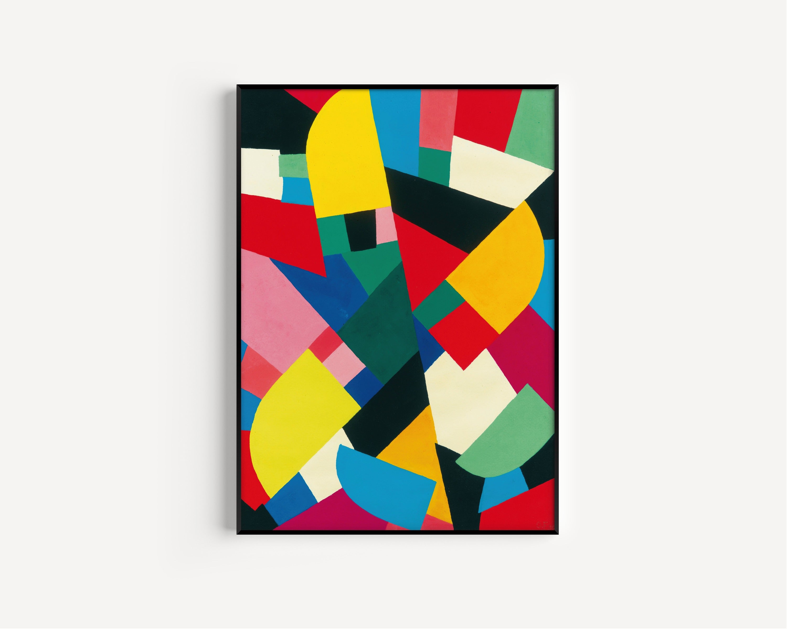 Otto Freundlich — Sans titre (1936) | Colourful Abstract Mosaic Fine Art Print