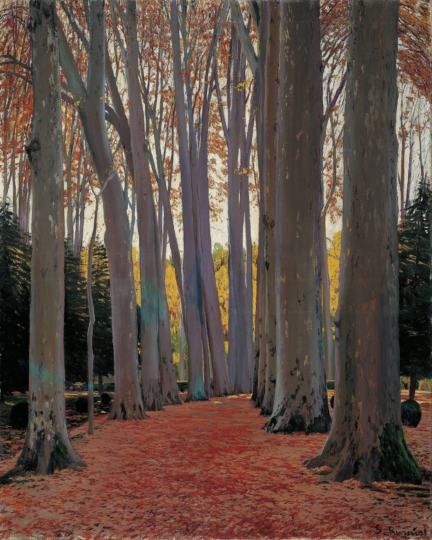 Santiago Rusiñol — Avenue of Plane Trees | Fine Art Print - 9ArtPrints
