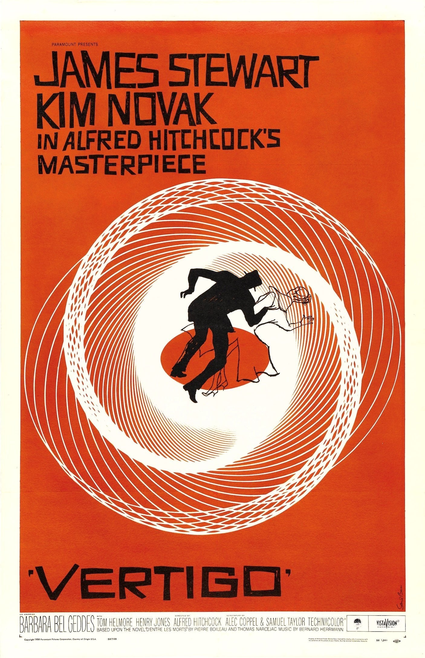 Saul Bass — Vertigo (1958) | Hitchcock Vintage Movie Poster Print - 9ArtPrints