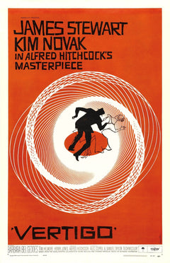 Saul Bass — Vertigo (1958) | Hitchcock Vintage Movie Poster Print