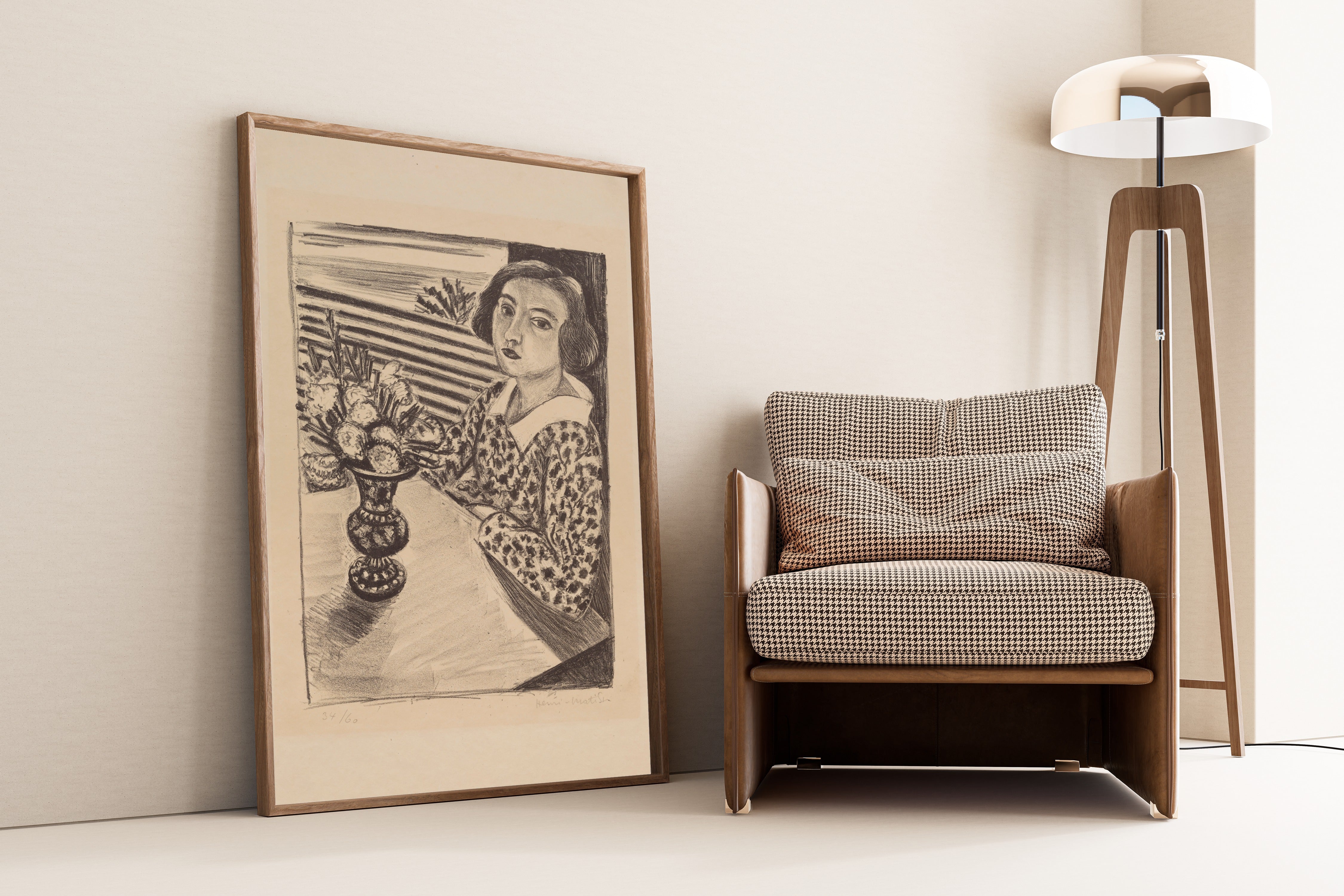 Henri Matisse — Seated Young Girl with a Bouquet of Flowers | Fine Art Print