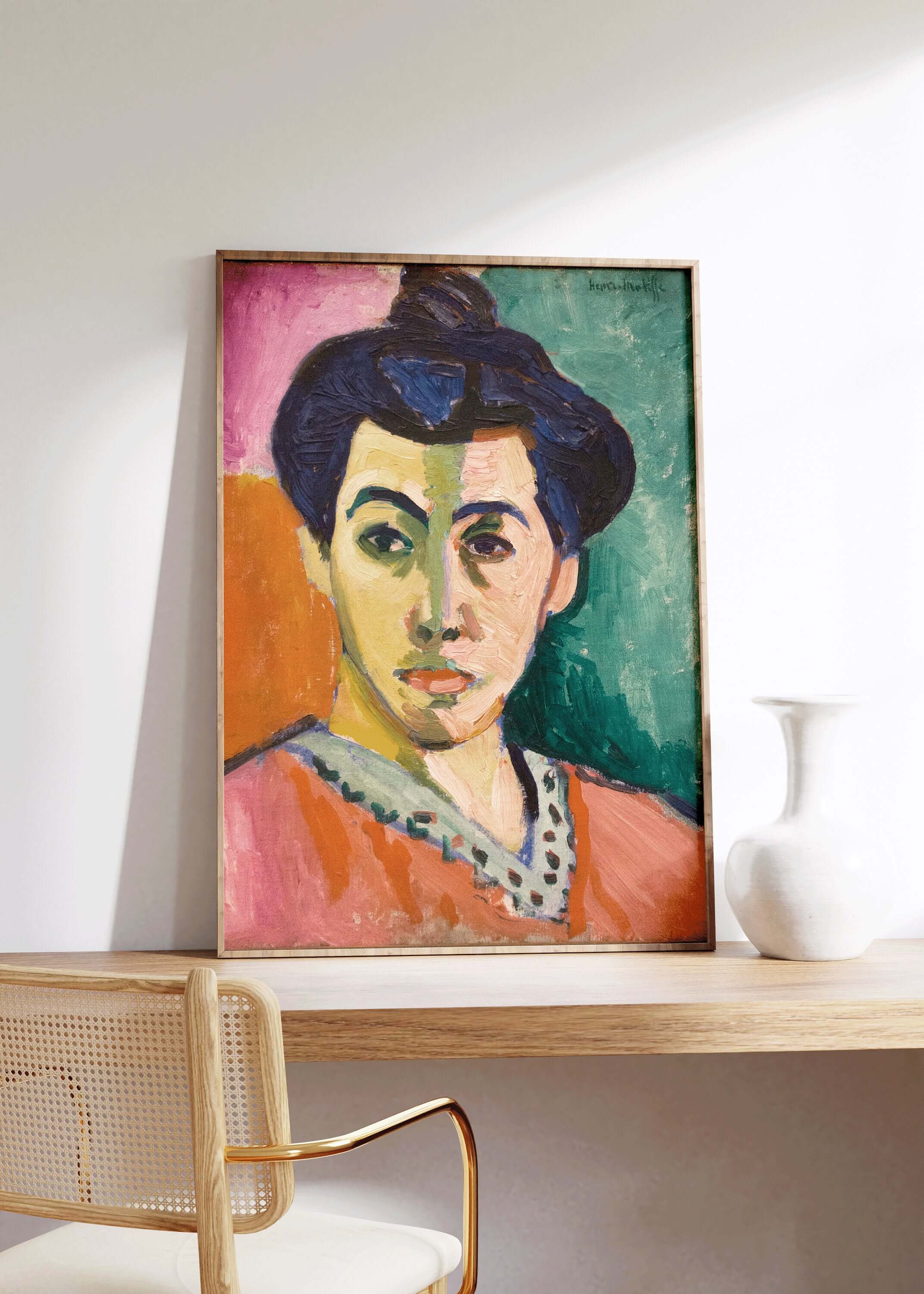 Set of 2 Henri Matisse Alexej Von Jawlensky Prints - Spanish Woman and Green Stripe | Famous Fauvist Art (available framed or unframed) - 9ArtPrints