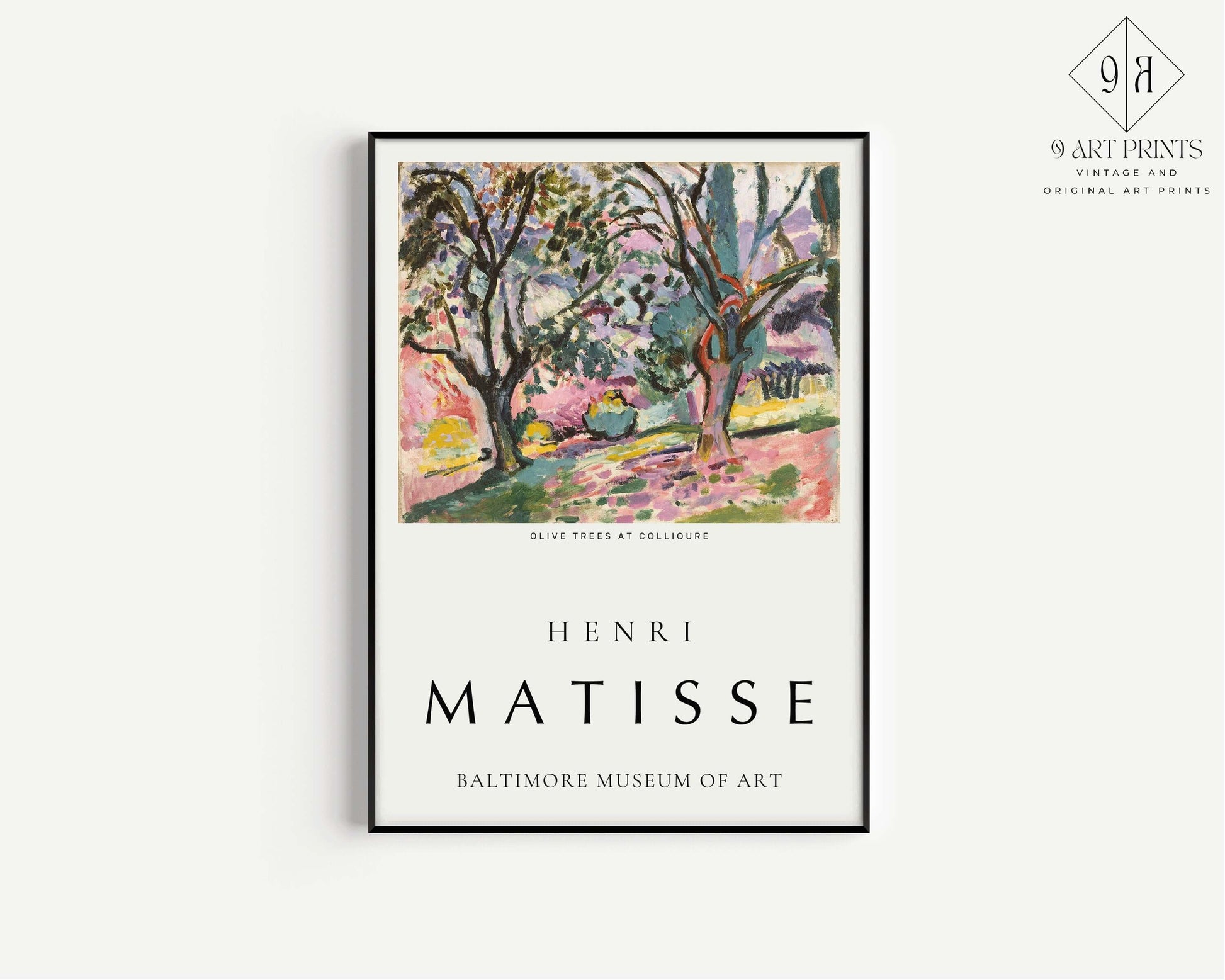 Set of 2 Henri Matisse Prints - Olive Trees and View of Collioure | Museum Art Posters (available framed or unframed) - 9ArtPrints