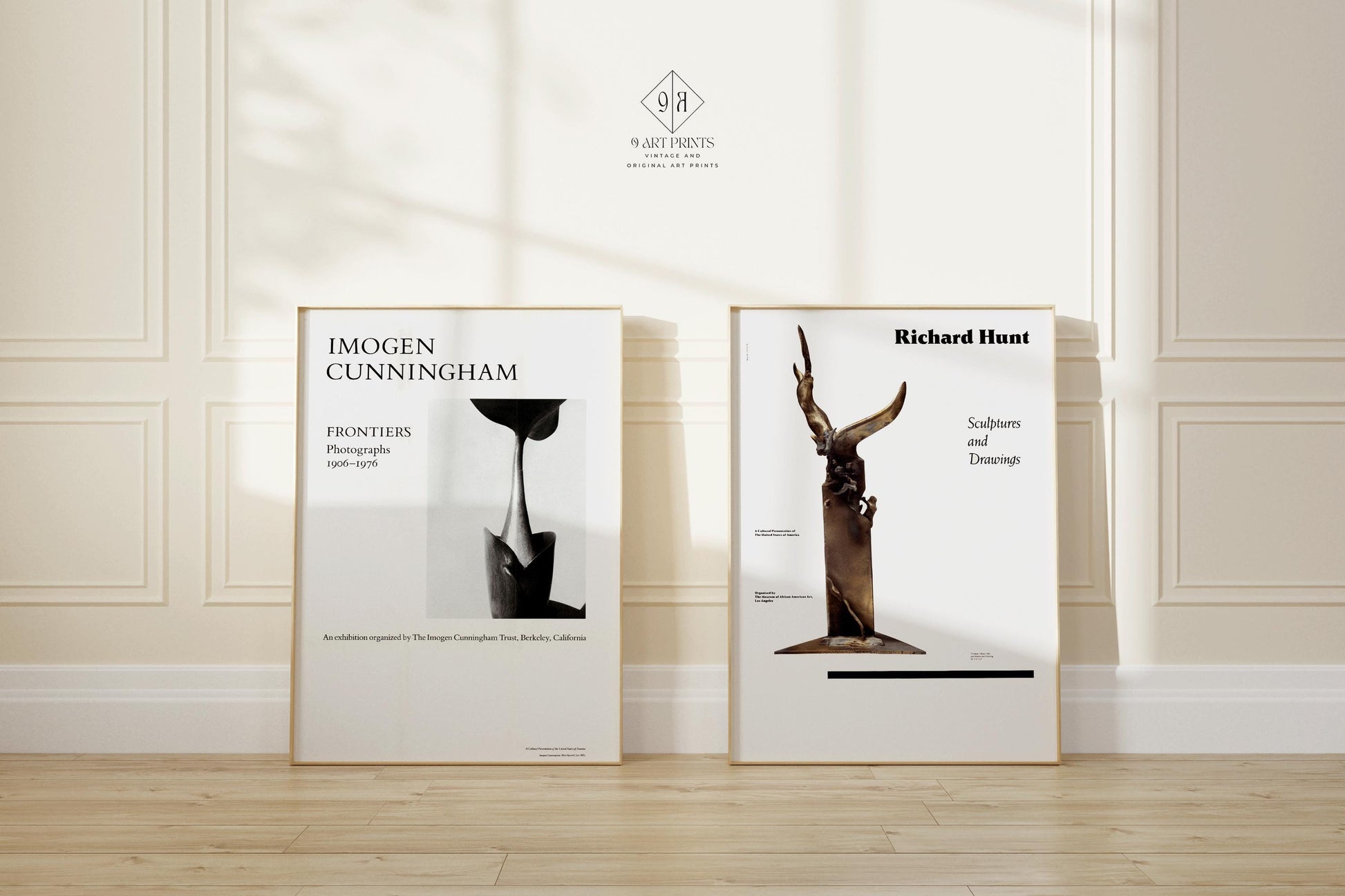 Set of 2 USIA Posters - Imogen Cunningham and Richard Hunt | We Love This Gorgeous Minimalist Monochrome Set | Available framed or unframed - 9ArtPrints