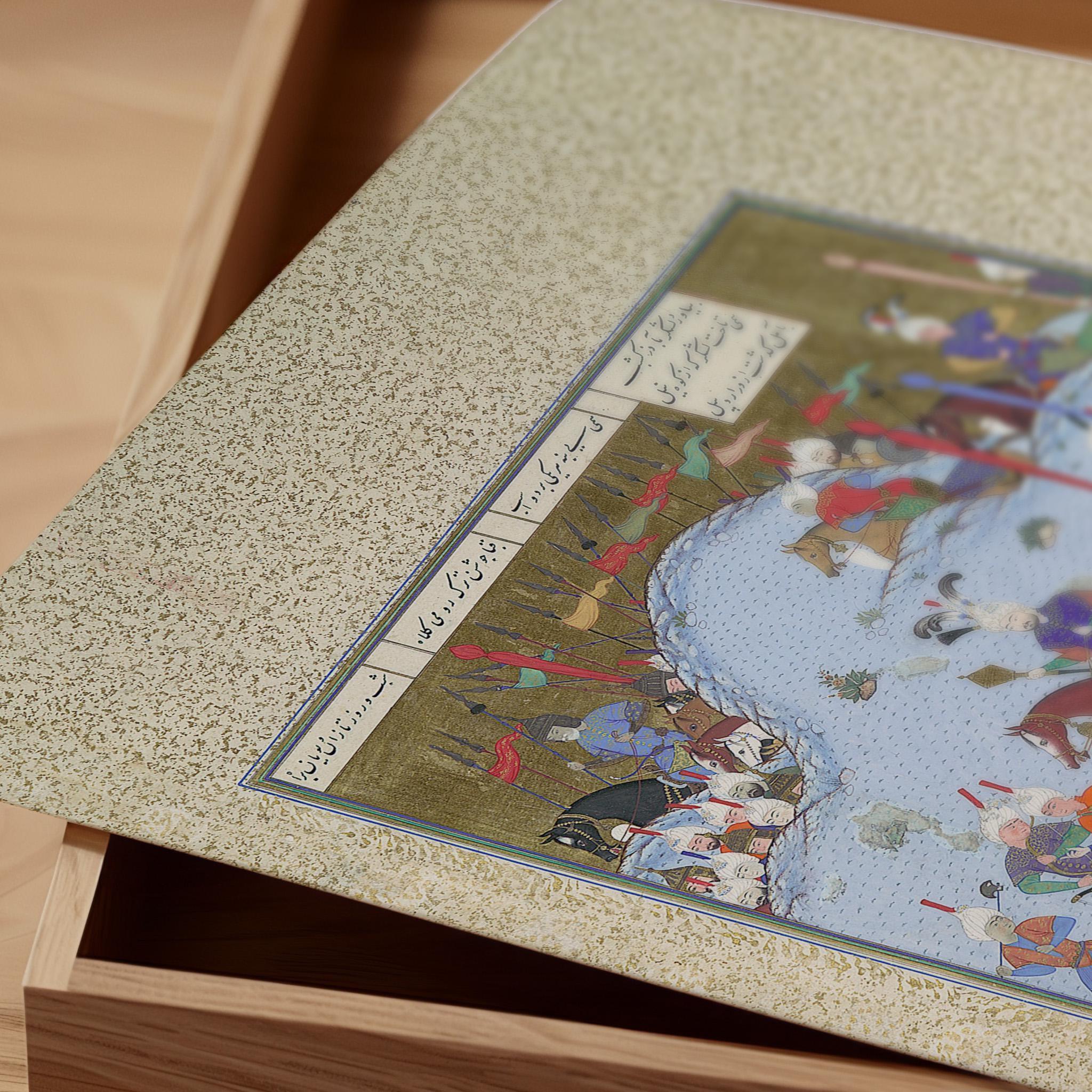 Shahnameh Giclee Art Print: Bahram Gur Persian Miniature (Framed & Unframed Available) - 9ArtPrints