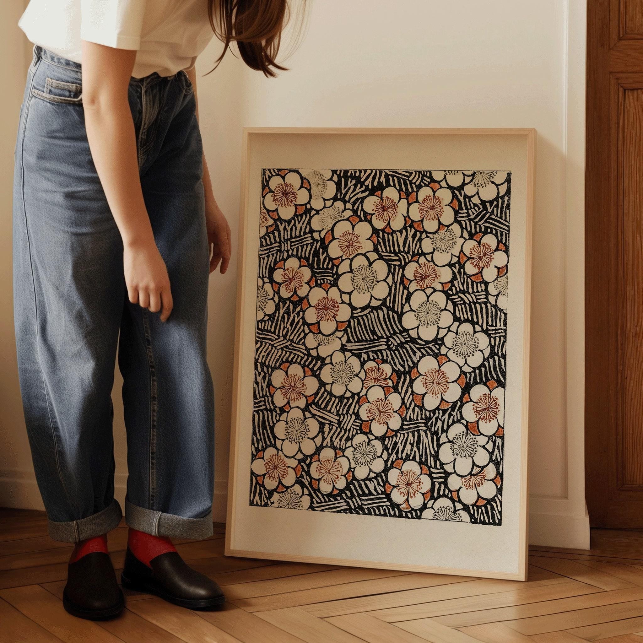 Shin Bijutsukai - Flower Pattern | PREMIUM GICLÉE PRINT | Vintage Japanese Botanical Art (available handframed or unframed) - 9ArtPrints