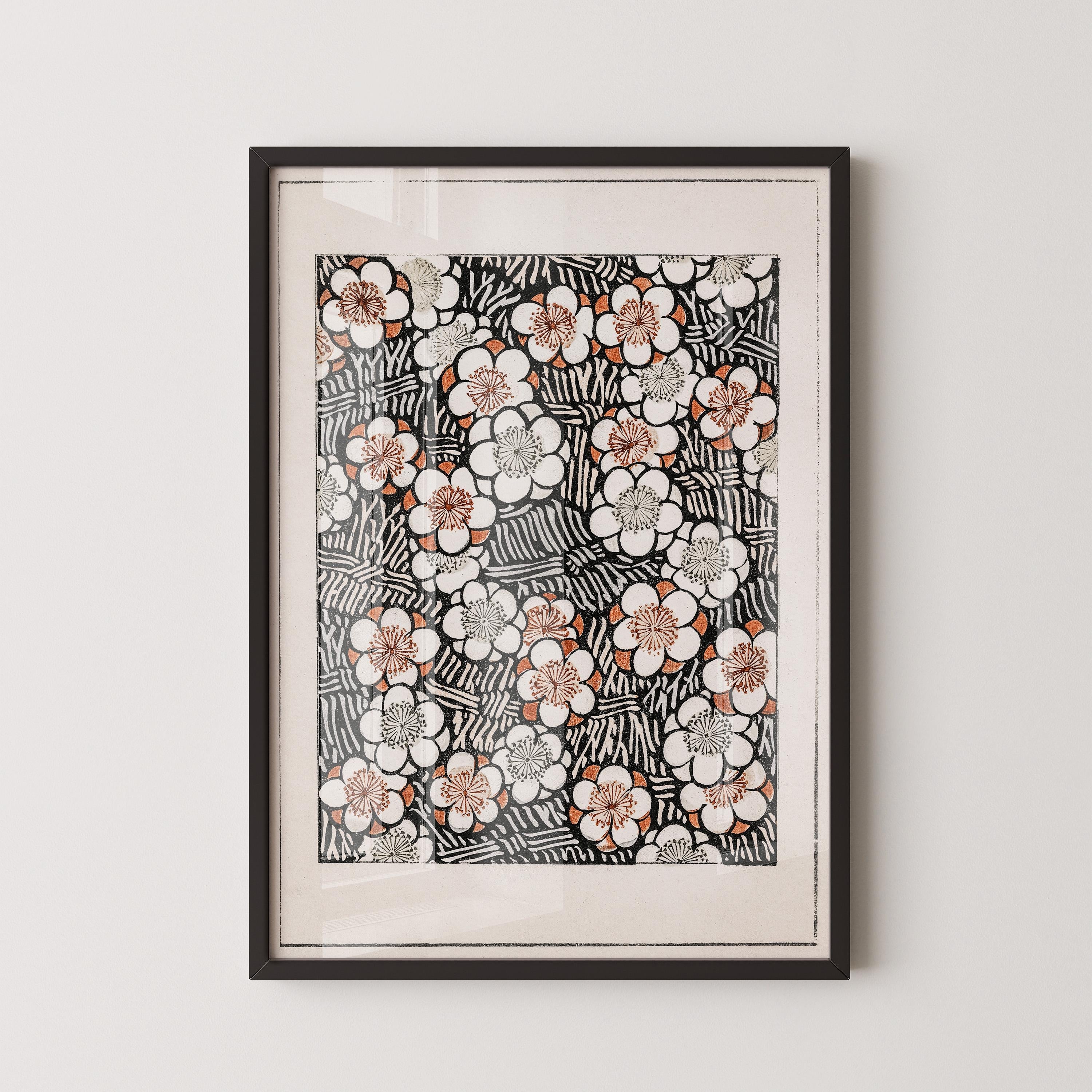 Shin Bijutsukai - Flower Pattern | PREMIUM GICLÉE PRINT | Vintage Japanese Botanical Art (available handframed or unframed) - 9ArtPrints