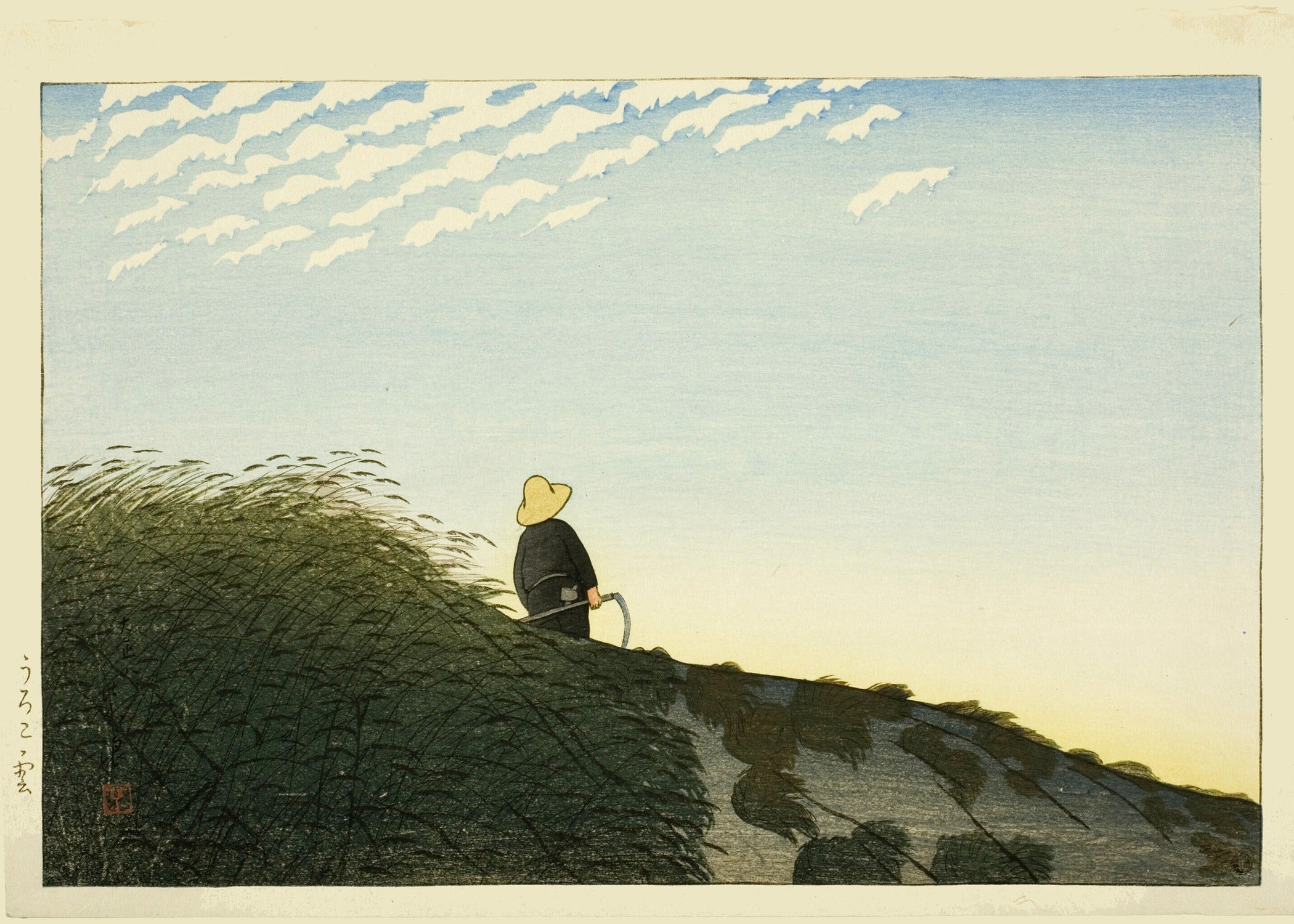 Shiro Kasamatsu Cirrocumulus Clouds Giclée Print: Japanese Woodblock Art - 9ArtPrints