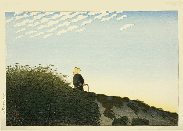 Shiro Kasamatsu Cirrocumulus Clouds Giclée Print: Japanese Woodblock Art