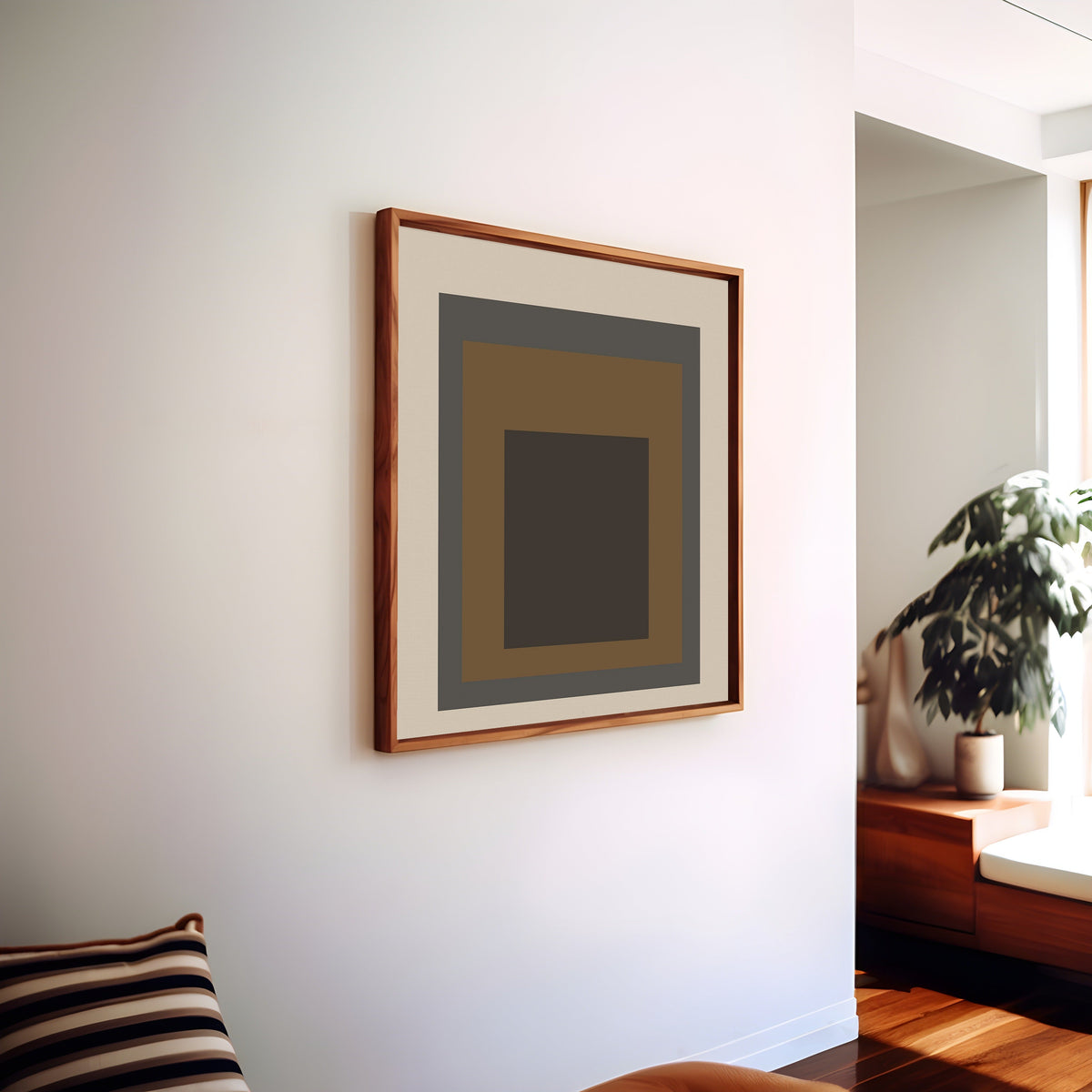 Sienna — Homage to the Square | Mid-Century Modern Art Print - 9ArtPrints