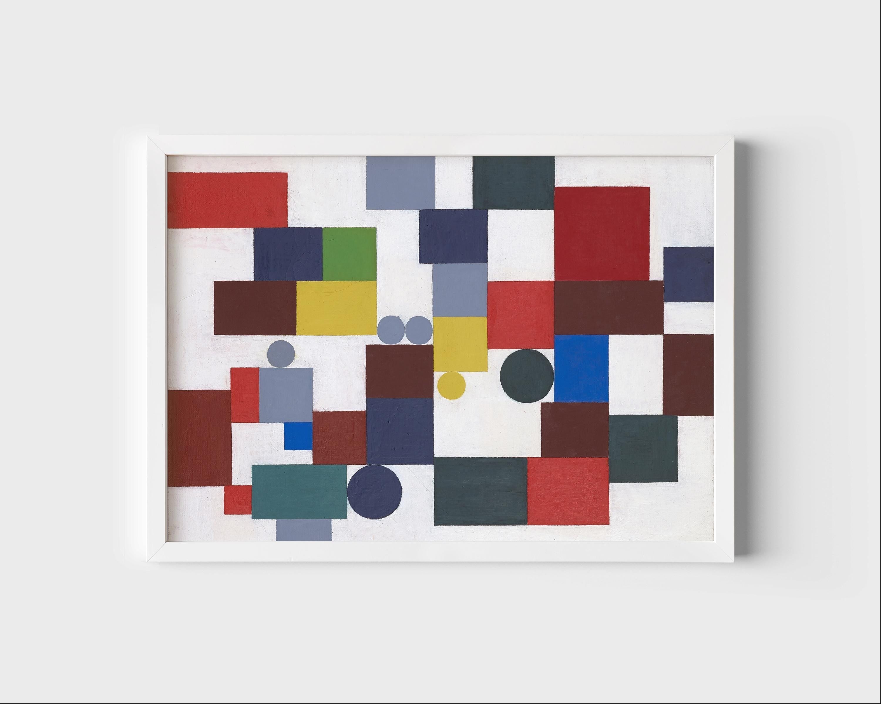 Sophie Taeuber Arp PREMIUM GICLÉE PRINT | Bauhaus - Inspired Colorful Wall Art | Modernist Composition for Home Decor (Available handframed) - 9ArtPrints